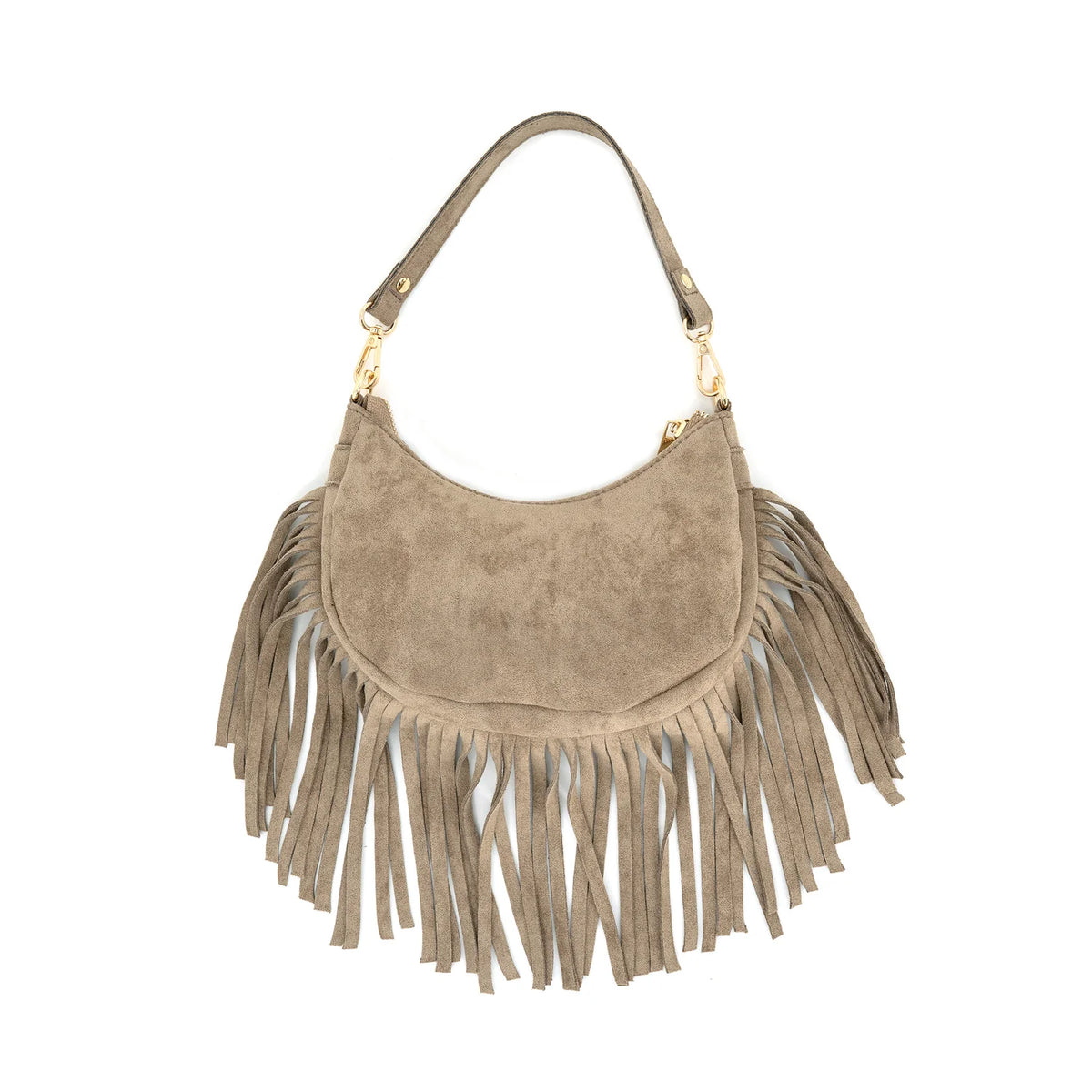 Dakota Fringe Bag (Taupe)