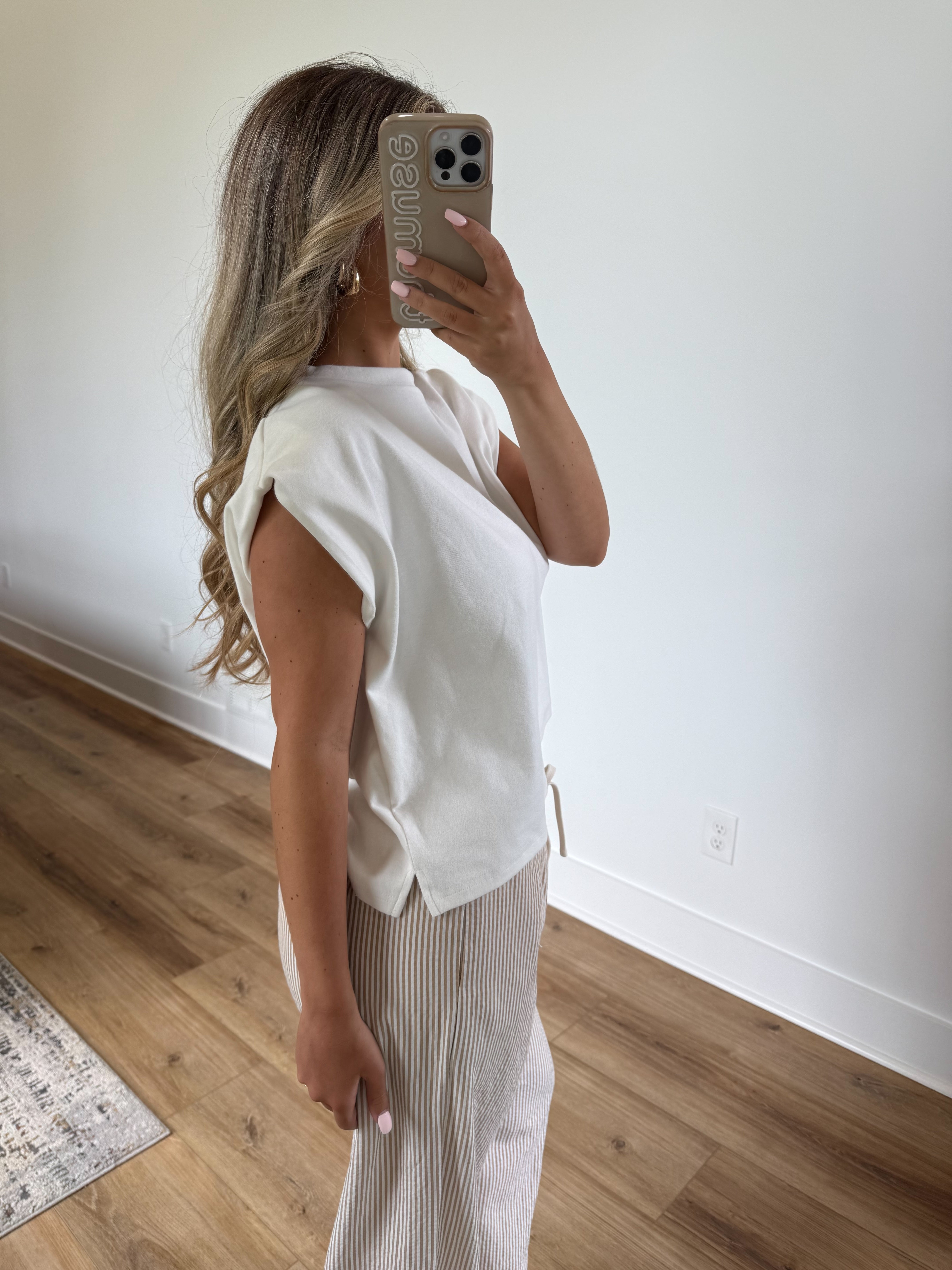 Boxy Lounge Tee (White)