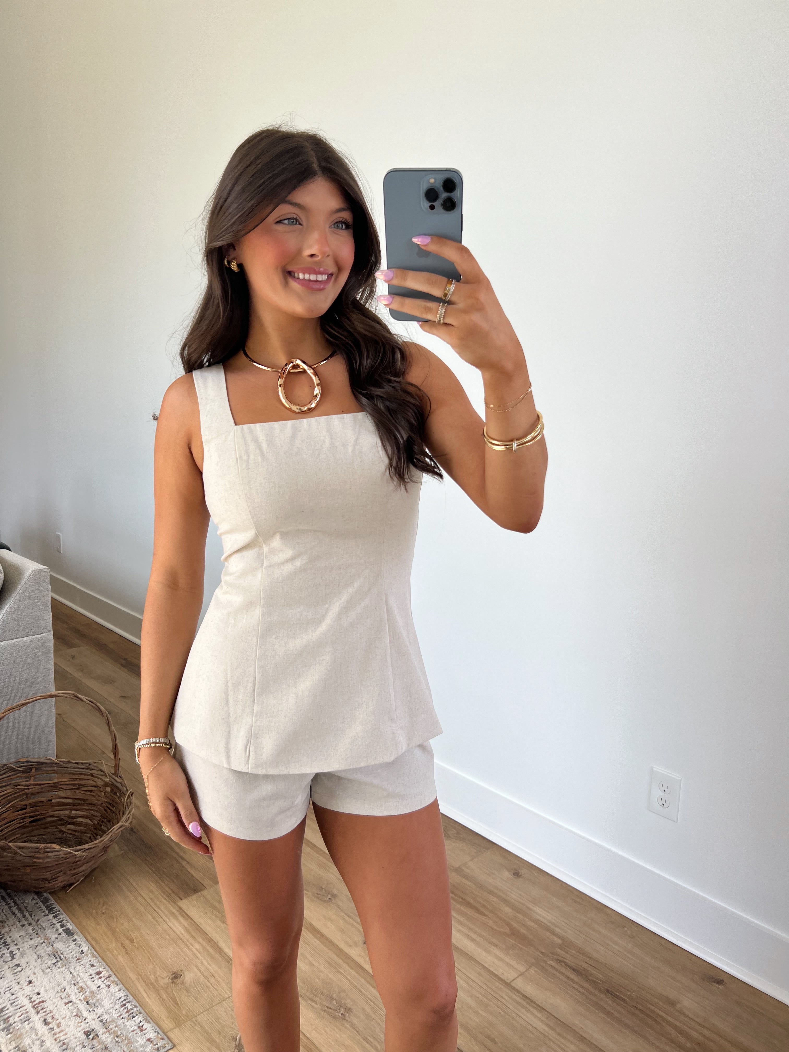 Scarlett Linen Shorts Set