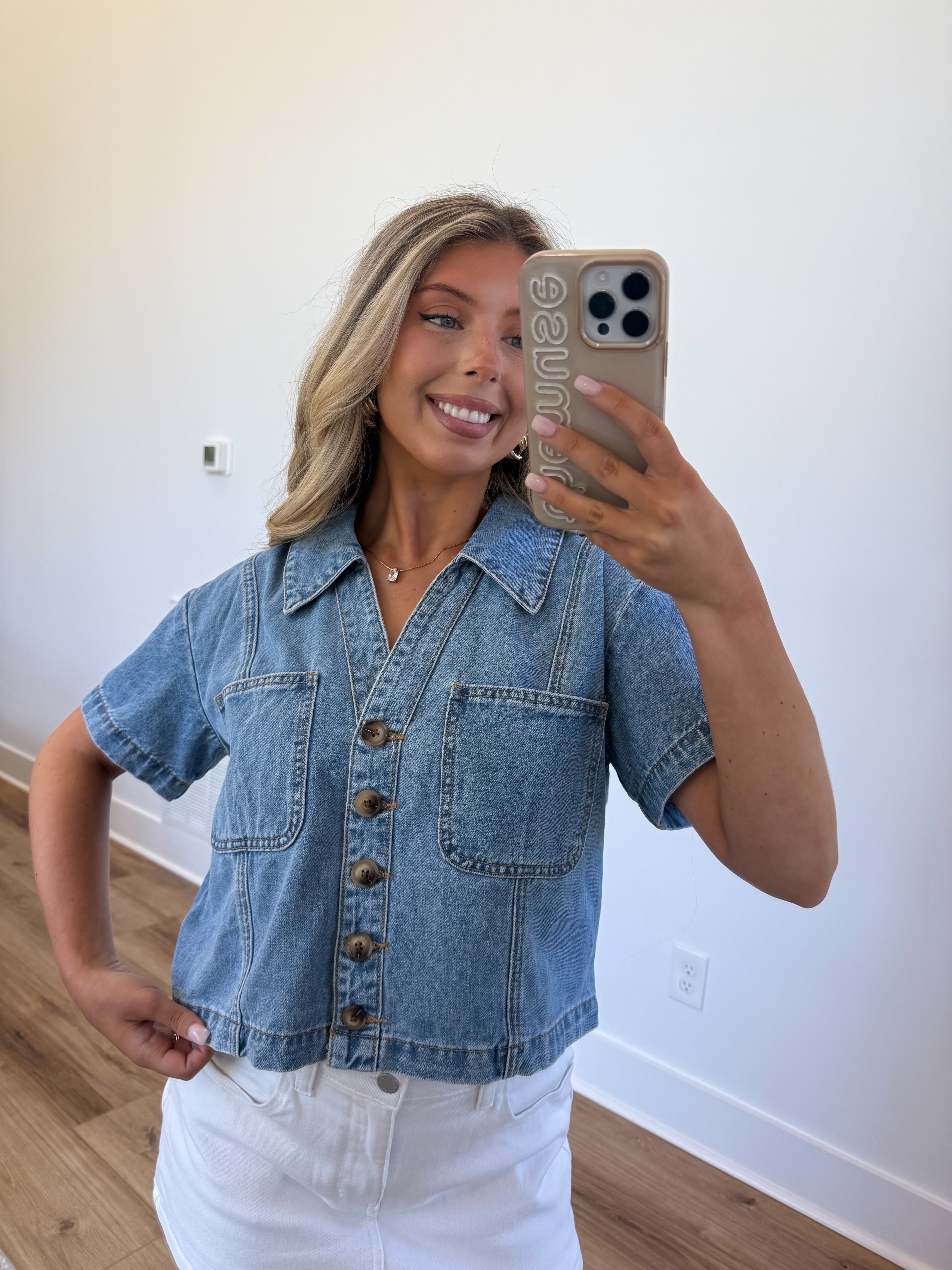 Livvy Denim Top