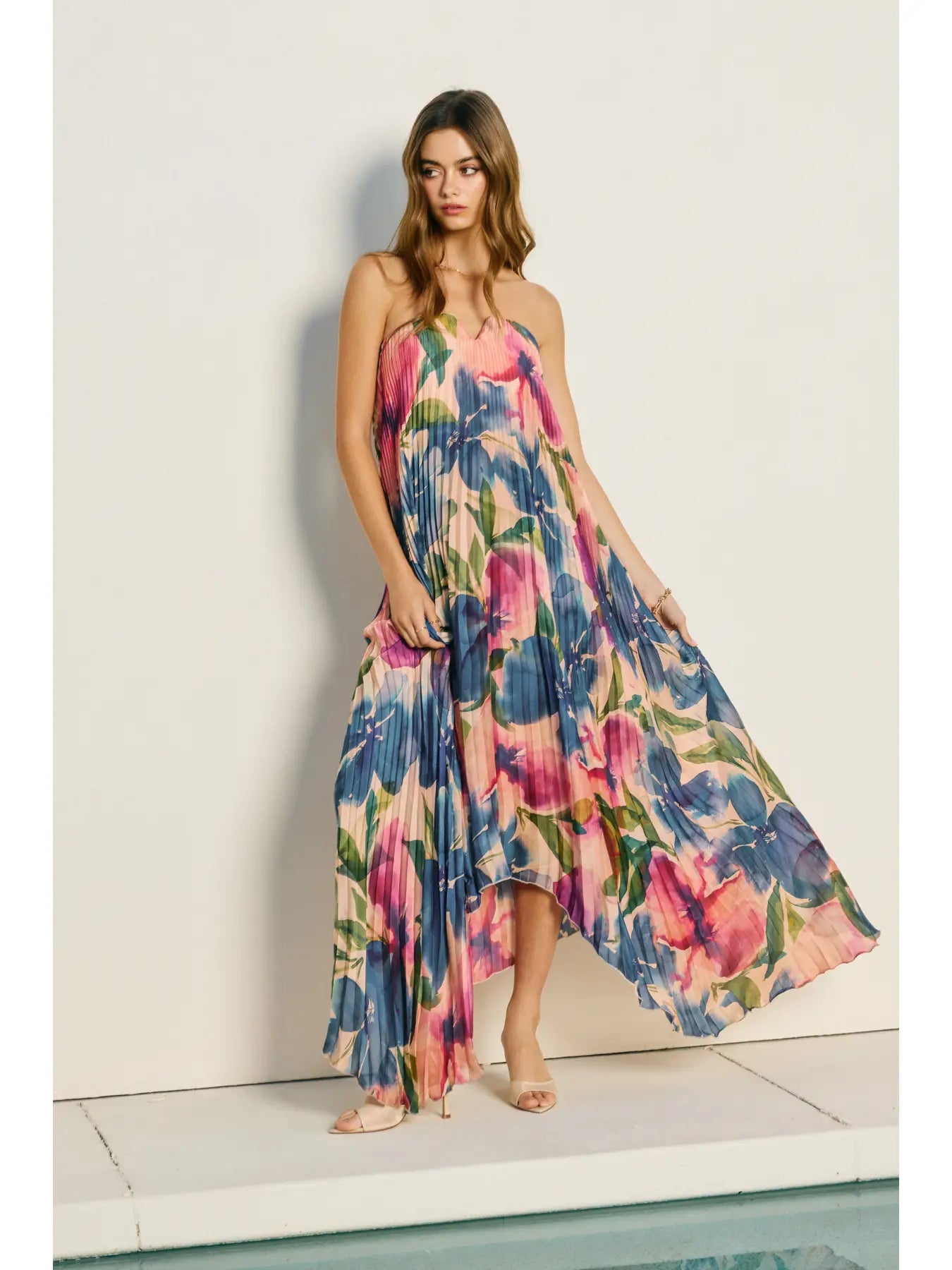 Resort Pleated Maxi