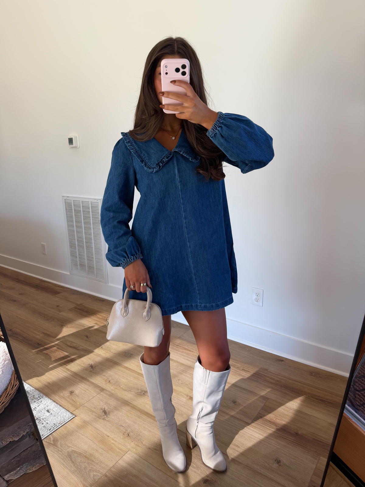 Luca Denim Mini Dress (PRE-ORDER (1-2 weeks)/ Restock)