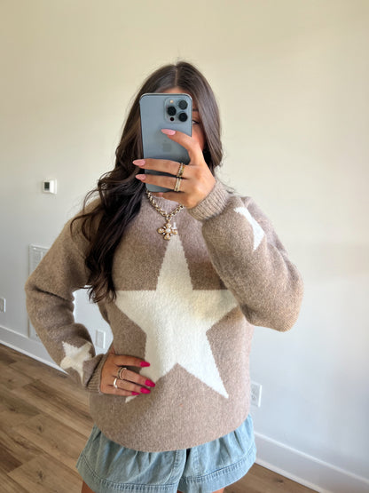 Latte Star Sweater