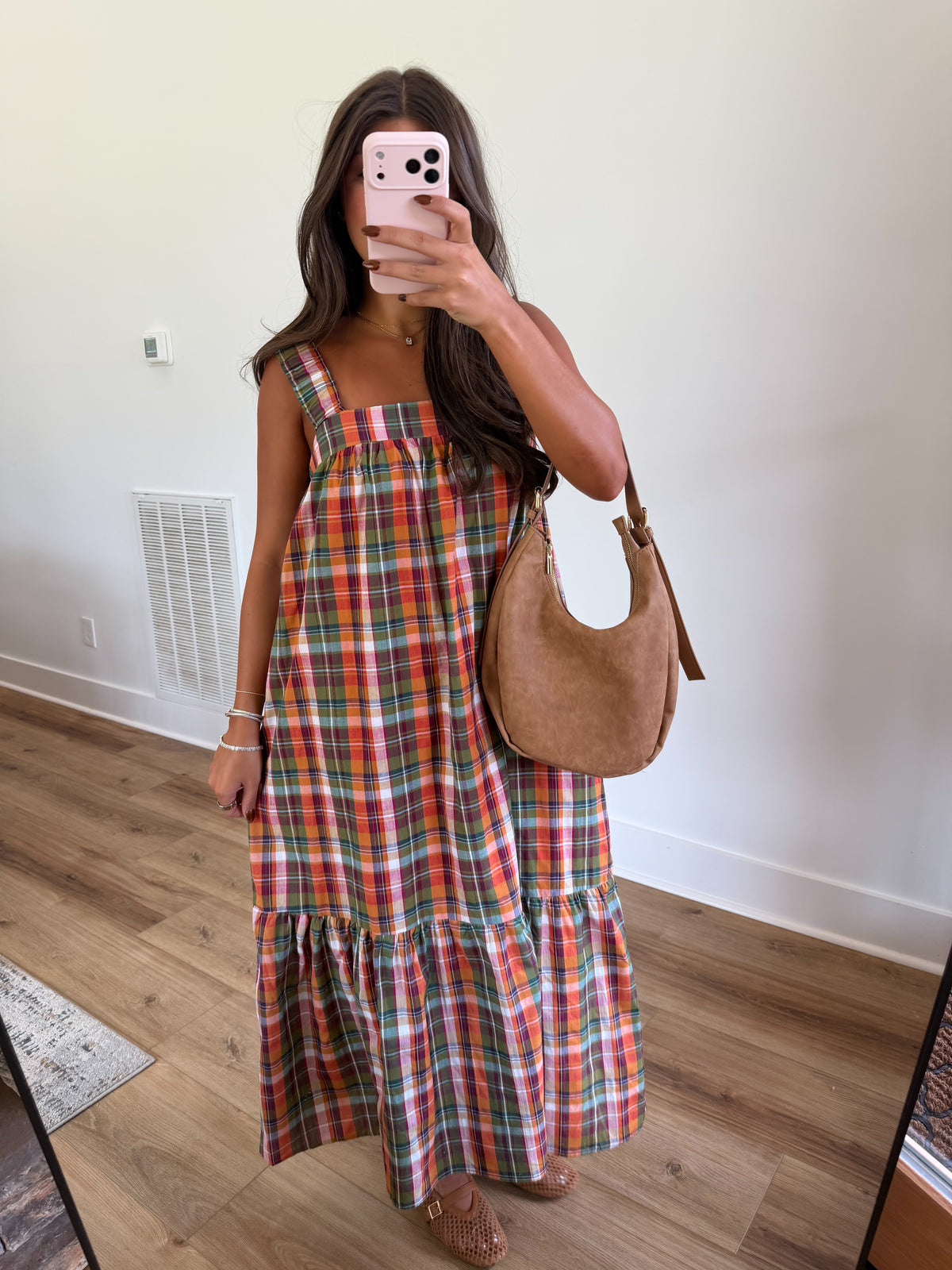 Fun Fall Plaid Maxi
