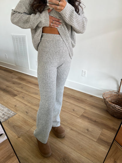 Off Day Cozy Ribbed Knit Set