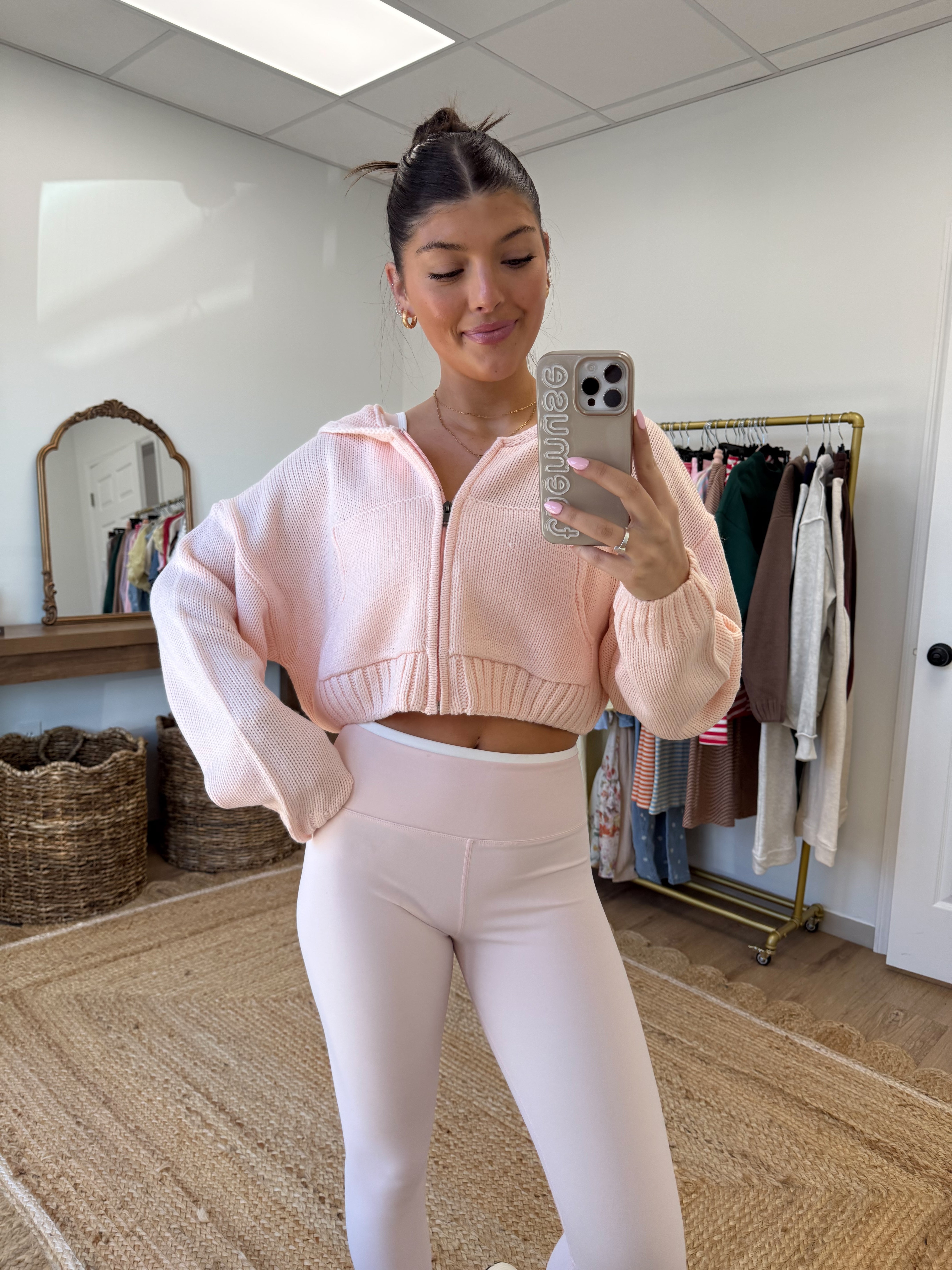 The Rowan Zip-Up (Pink)
