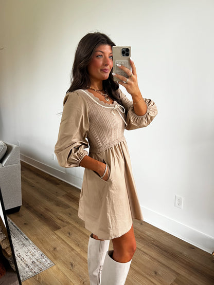 Abby Mix Sweater Mini Dress