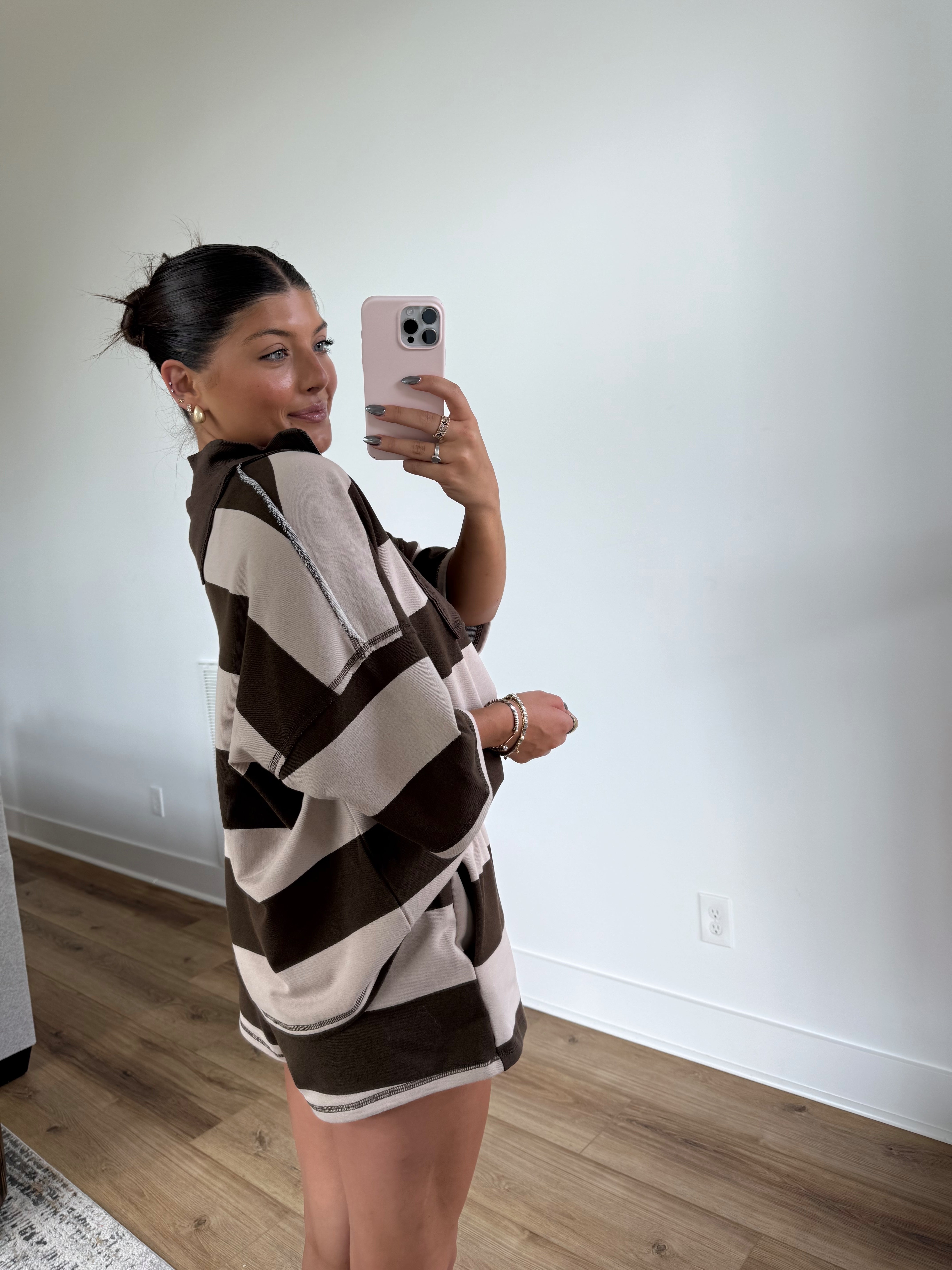 The Varsity Stripe Set (Mocha)