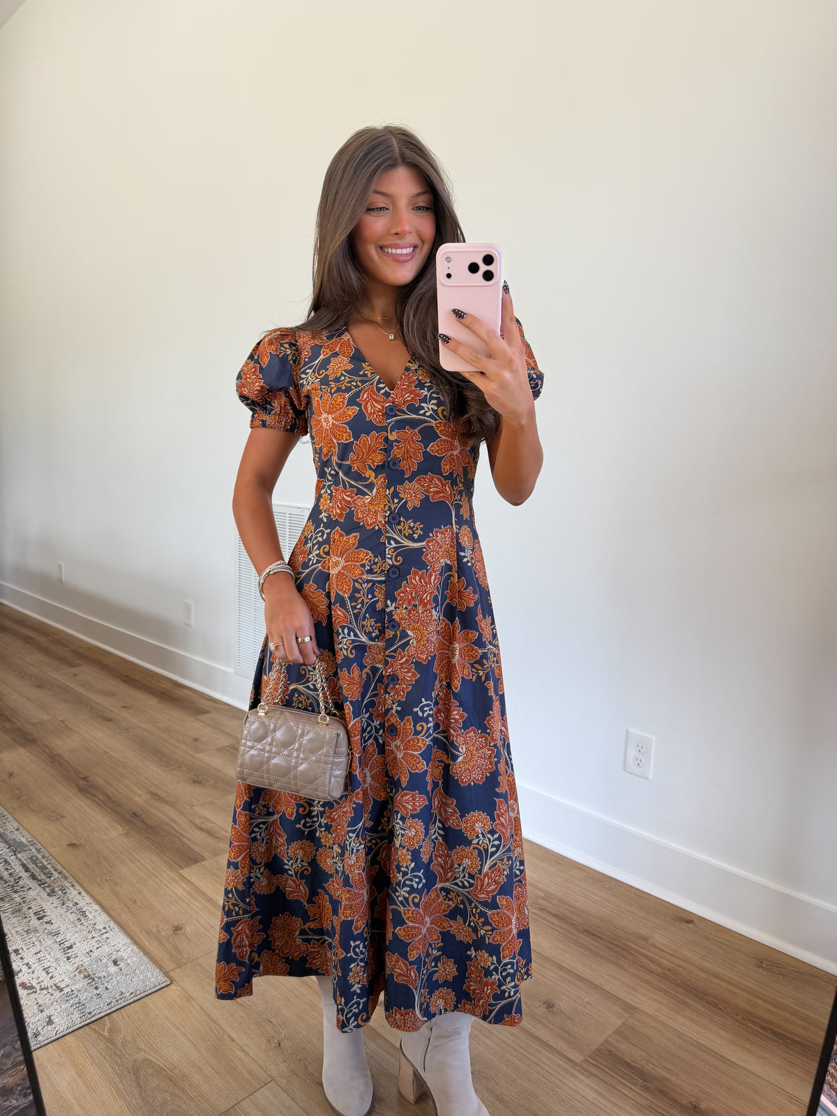 Sienna Floral Midi Dress