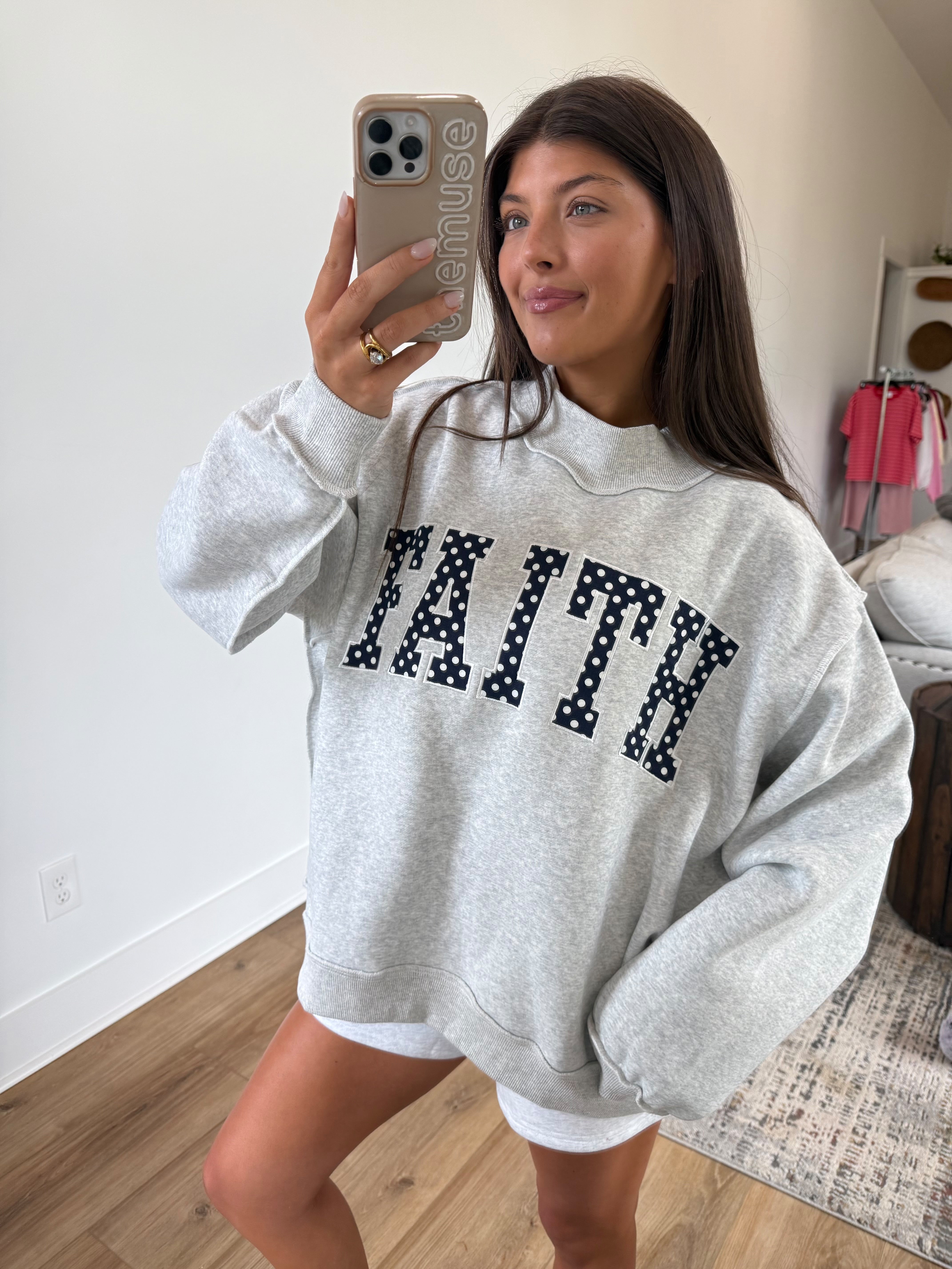 Faith Mockneck (Polkadot) – Shop The Muse