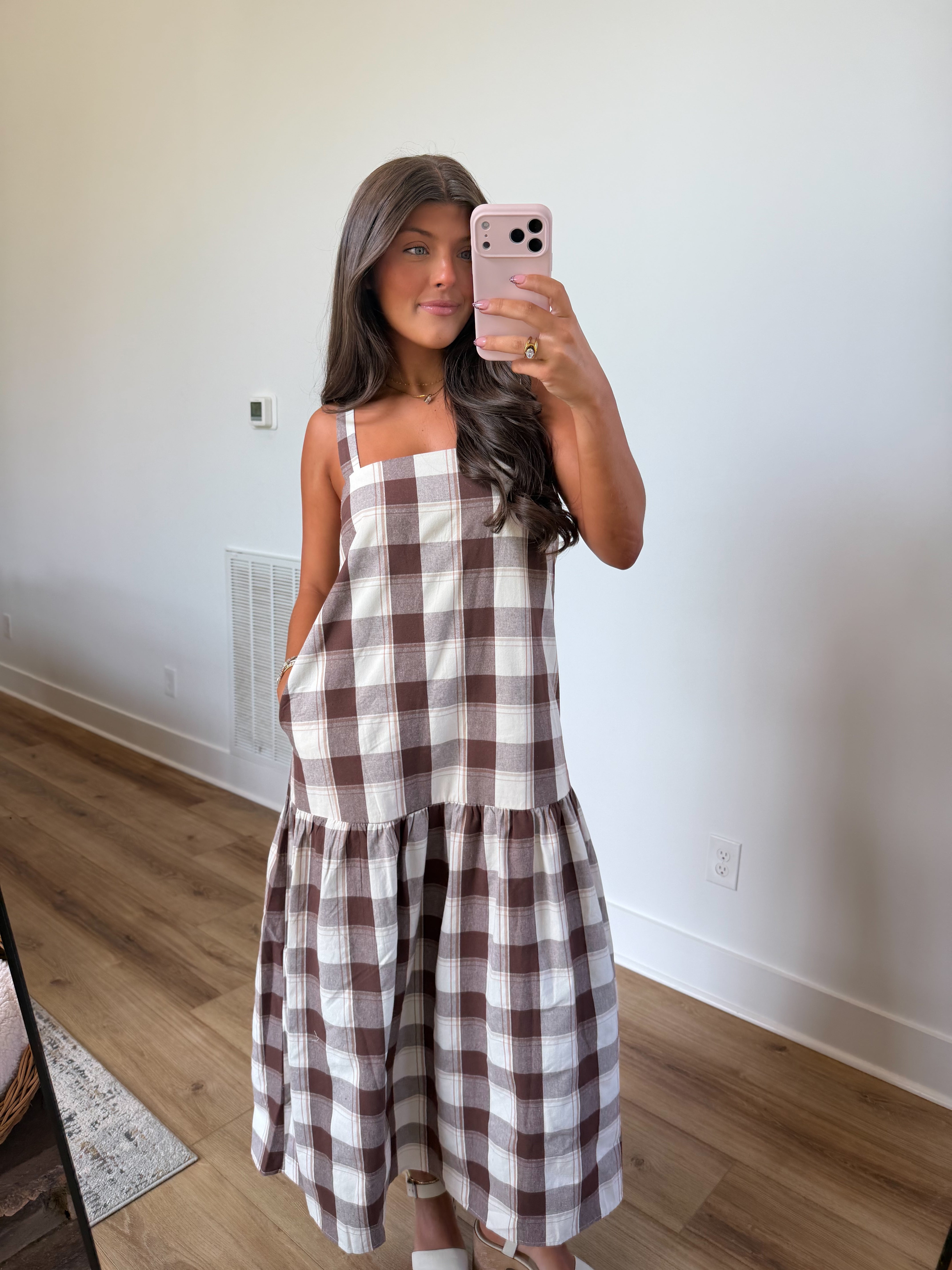 Arista Gingham Midi