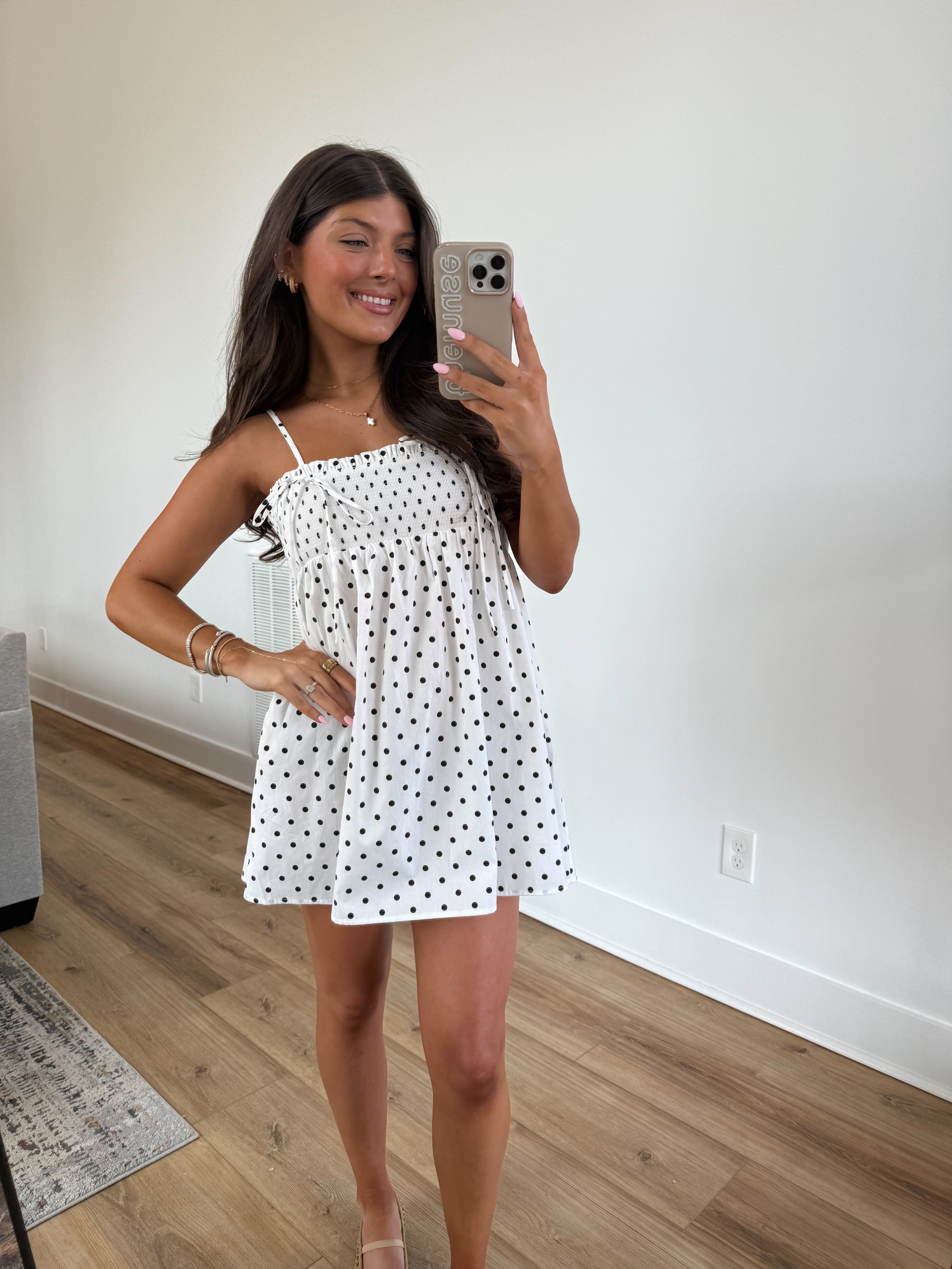 The Selene Dress (White/Black)