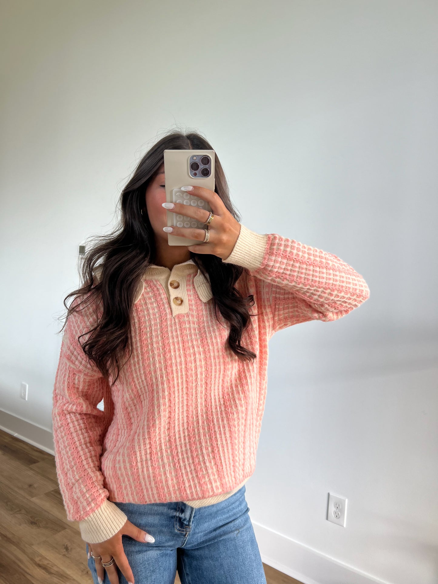 Baby Pink Button Blouse