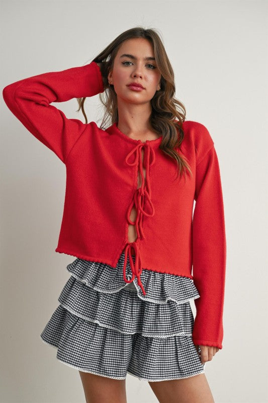 Merry Tie Cardigan
