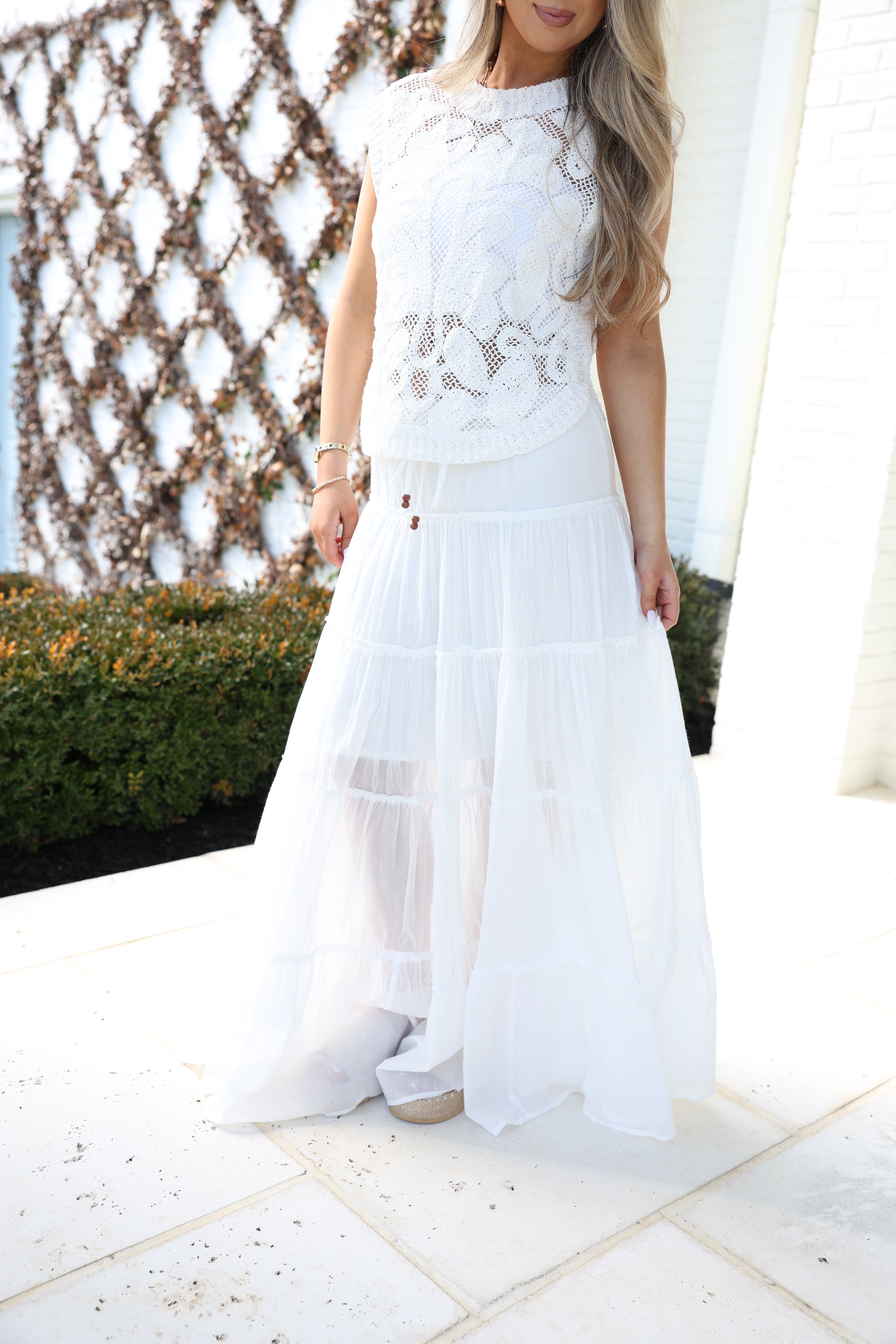 The Ivory Drift Skirt