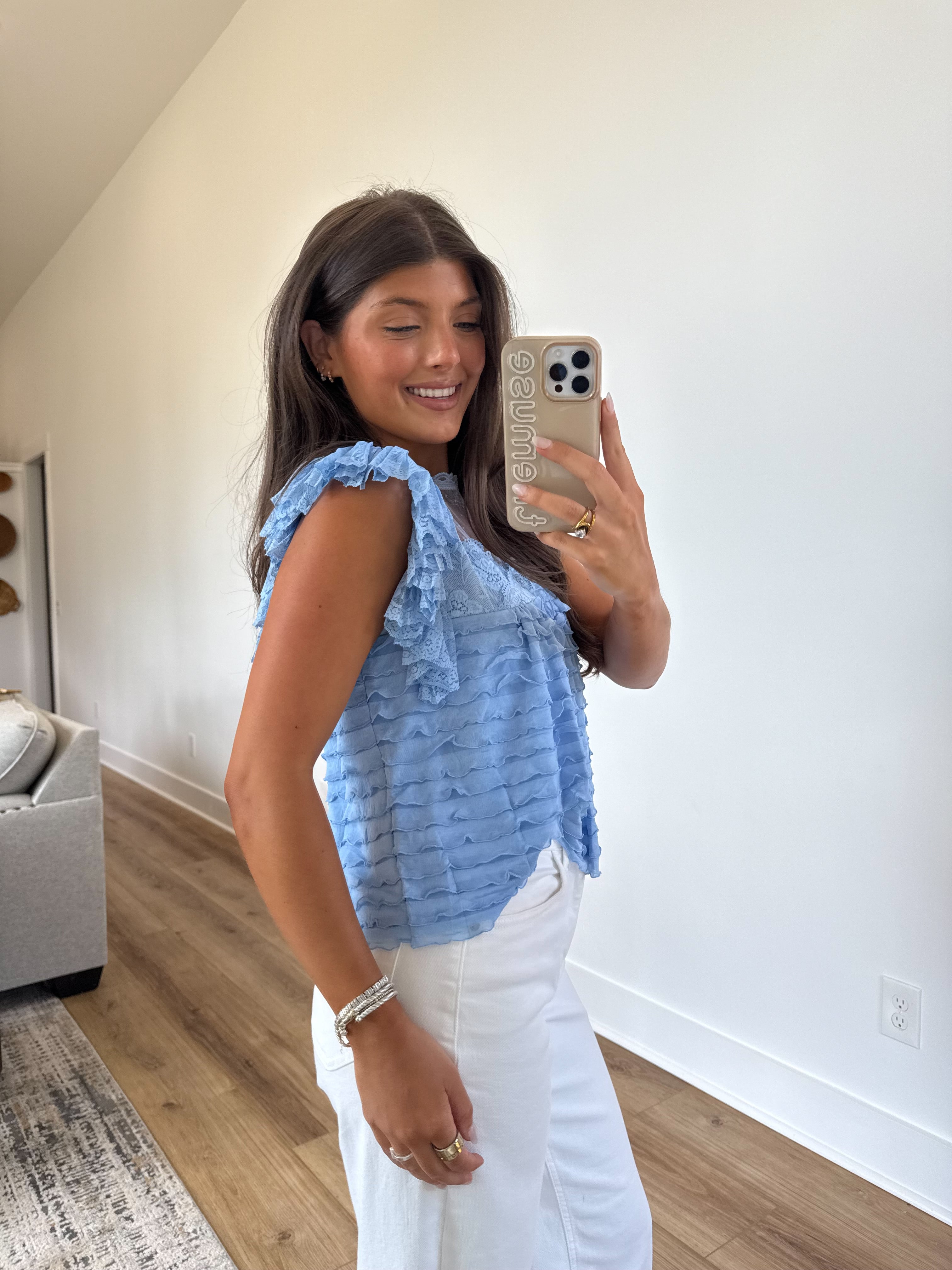 Bluebell Ruffle Top