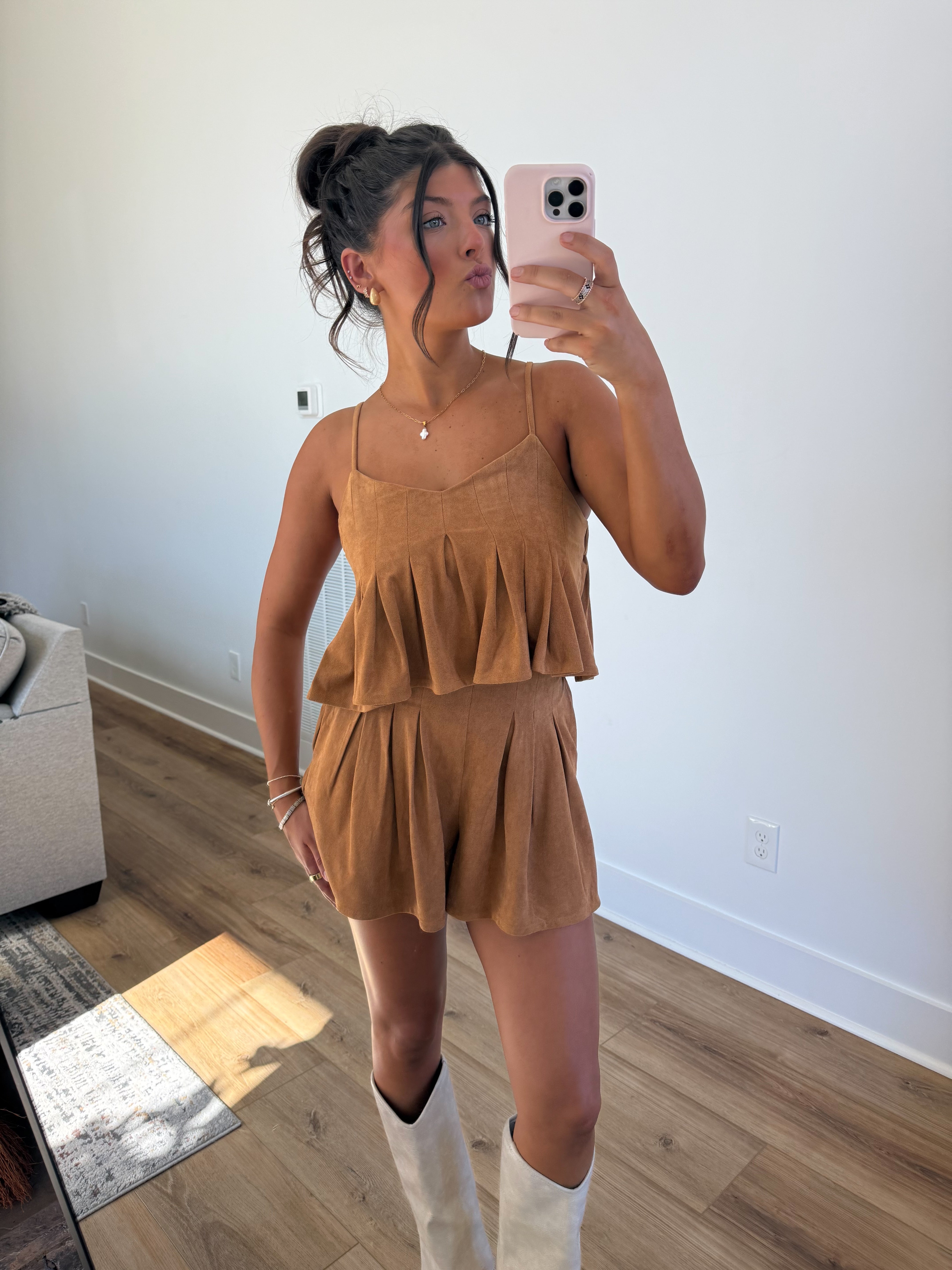 Caramel Suede Set