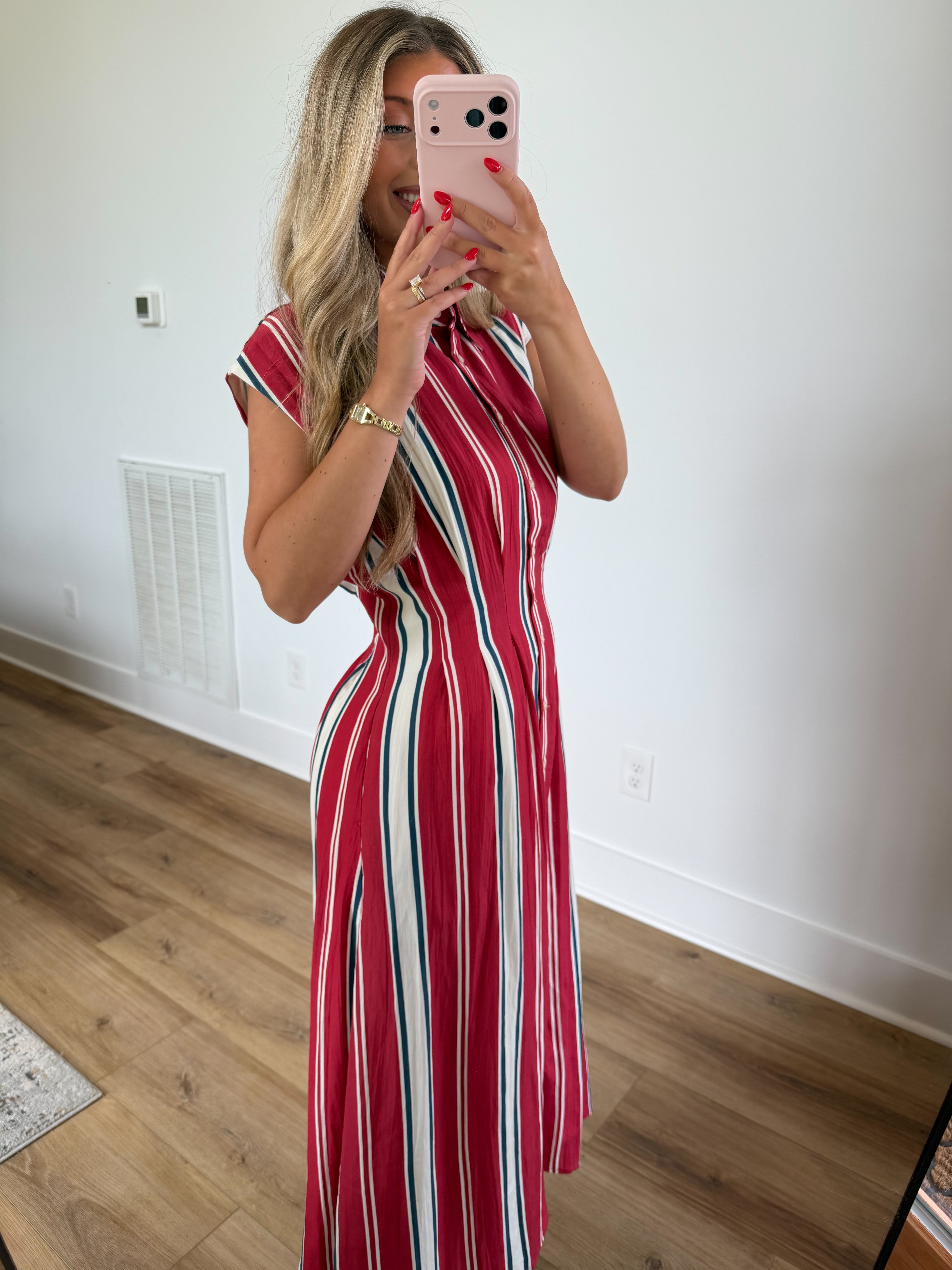 The Harbor Stripe Midi