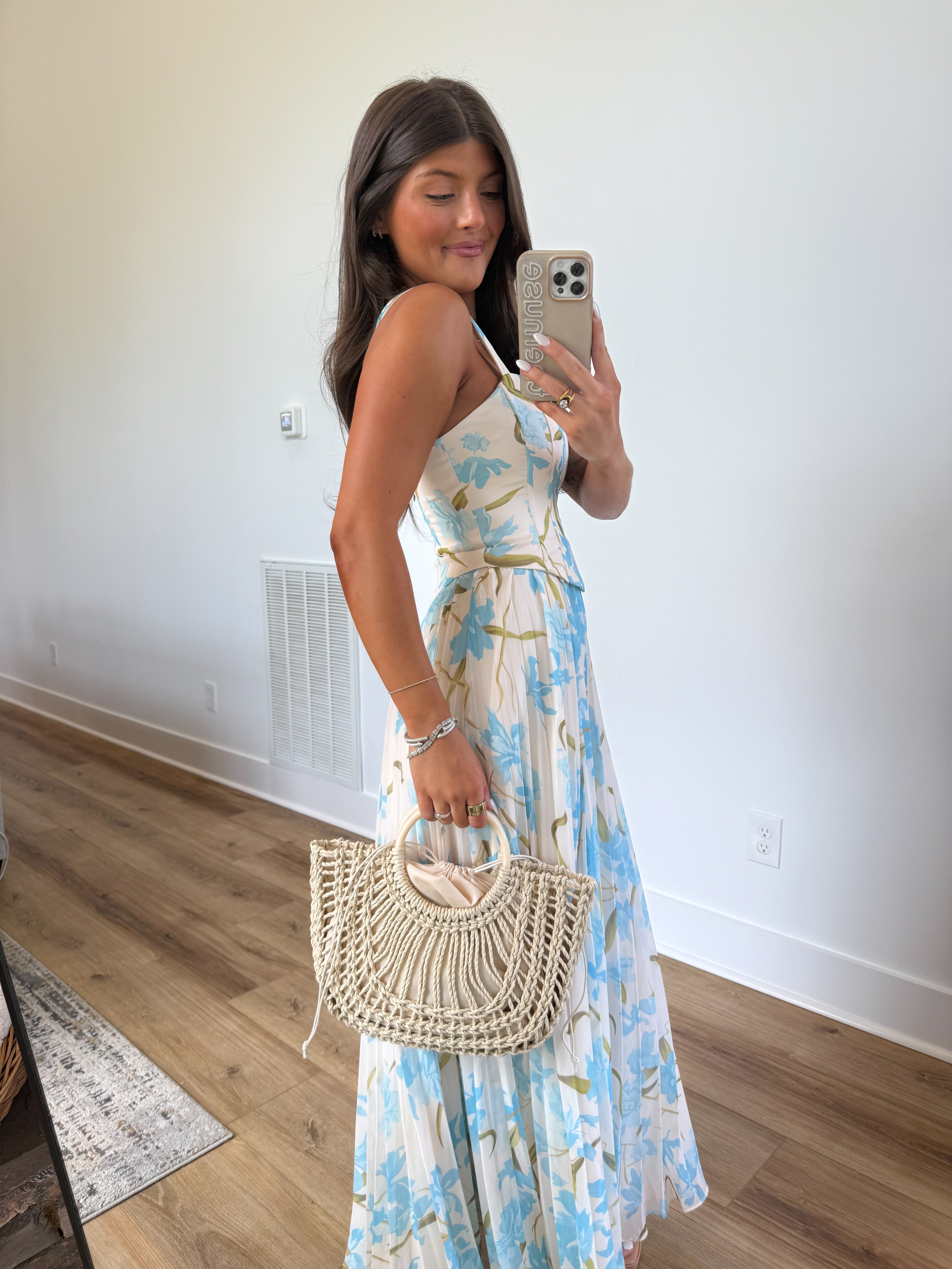 Floral Romance Corset Maxi
