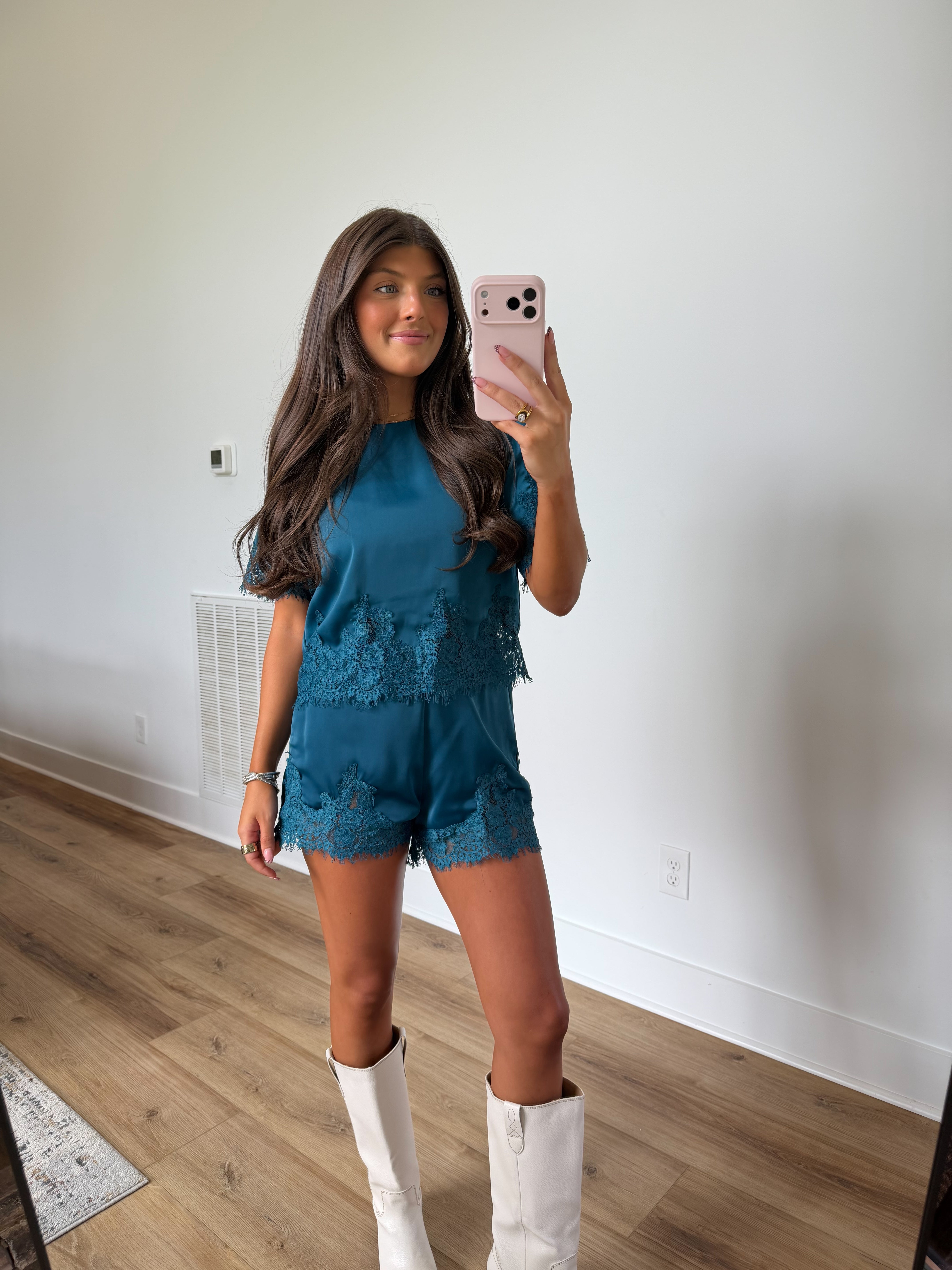 Deep Teal Lace Se