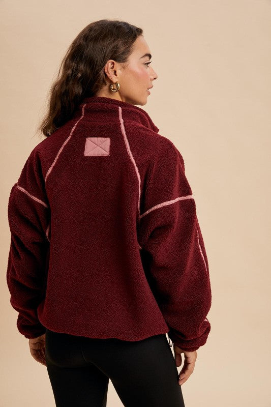 The Ridge Half Zip (Burgundy)