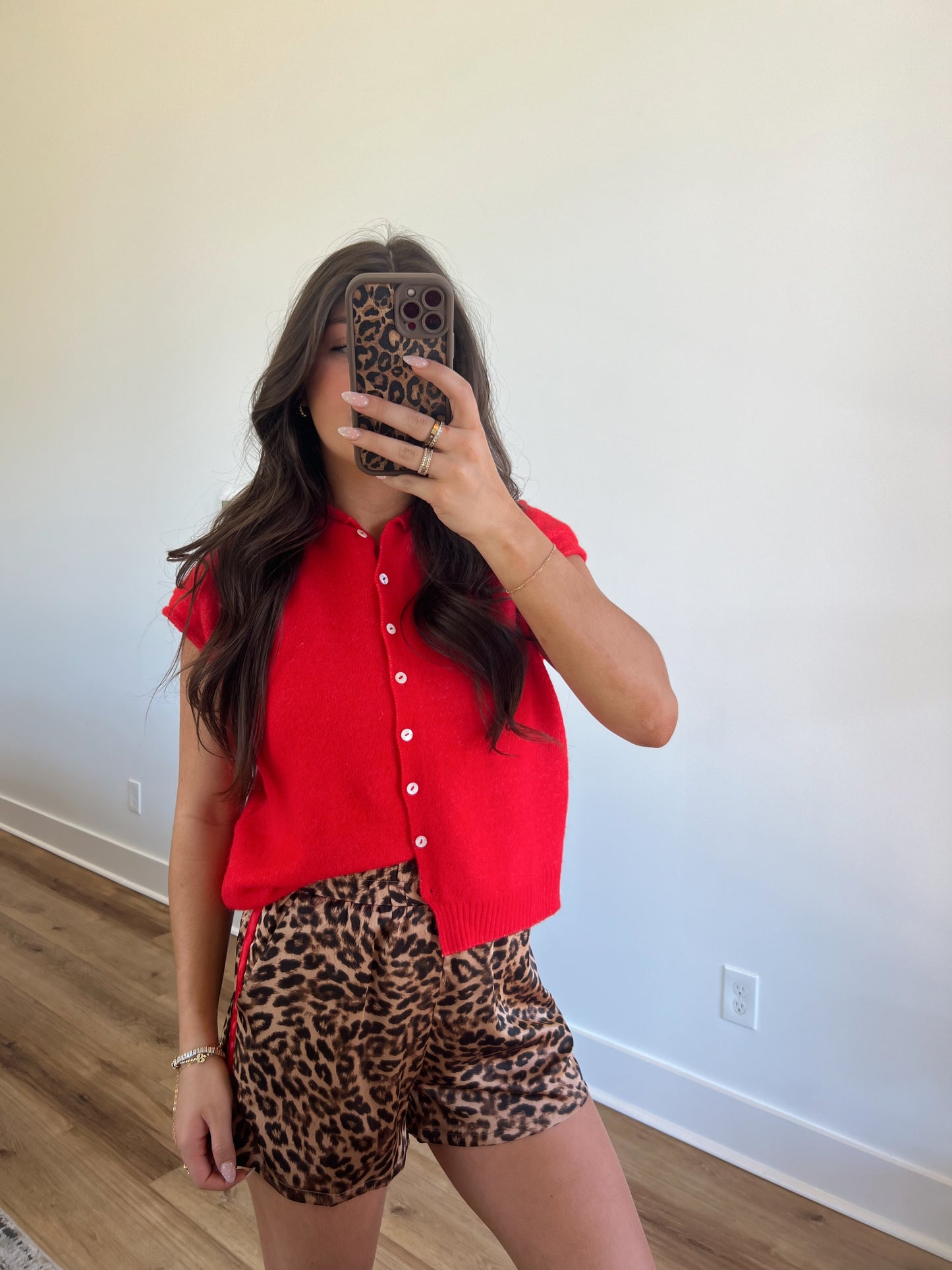 Best Dress Cardigan Vest (Red)