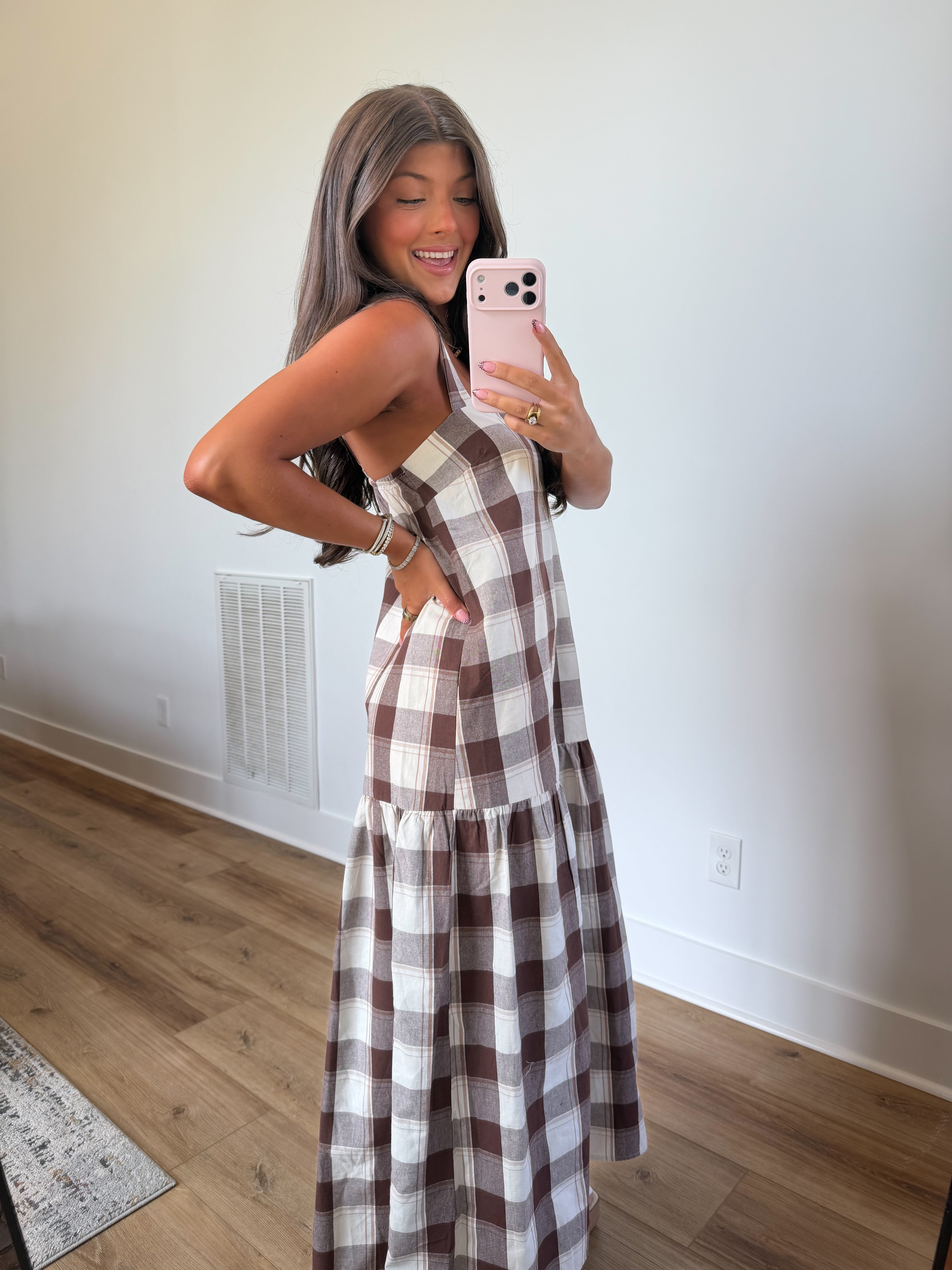 Arista Gingham Midi