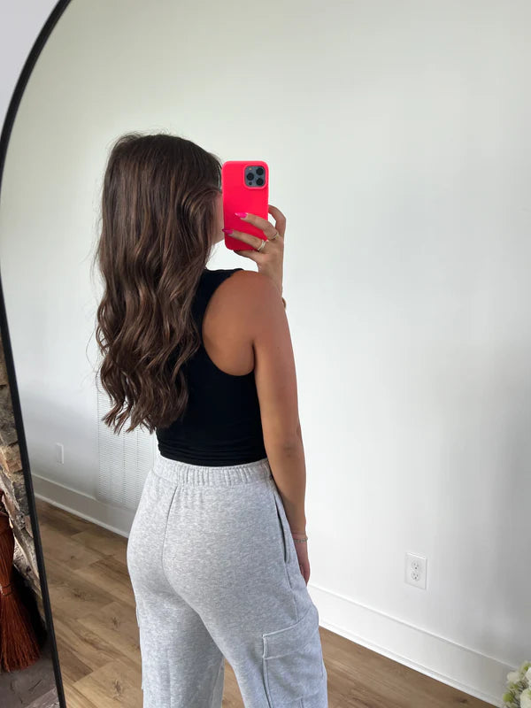 (Black) Double Lined Seamless Tank (Restock)