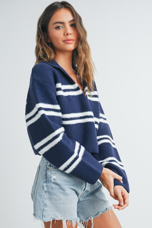 The Navy Stripe Sweater