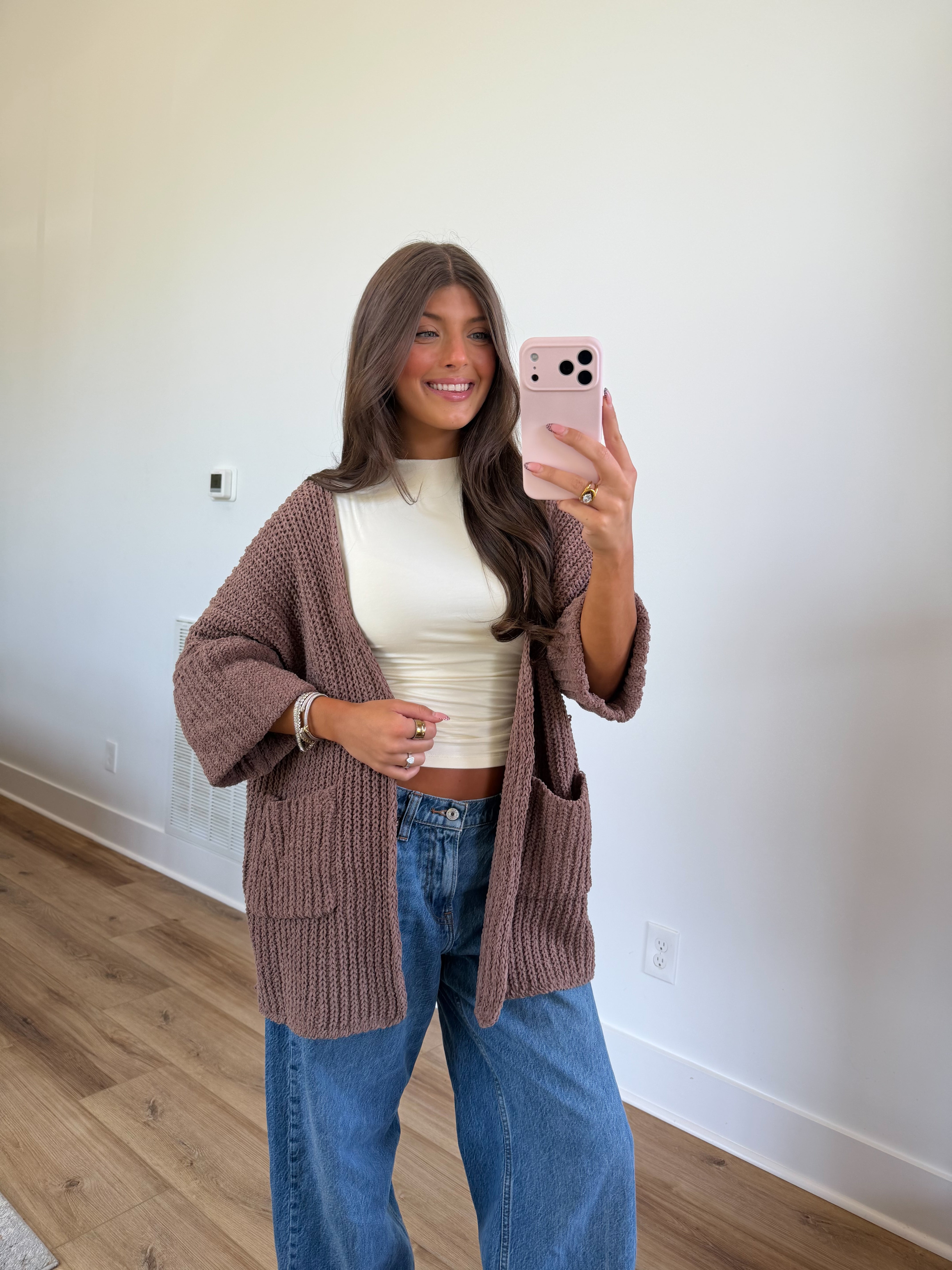 Meet Me in Fall Cardigan (Brown)