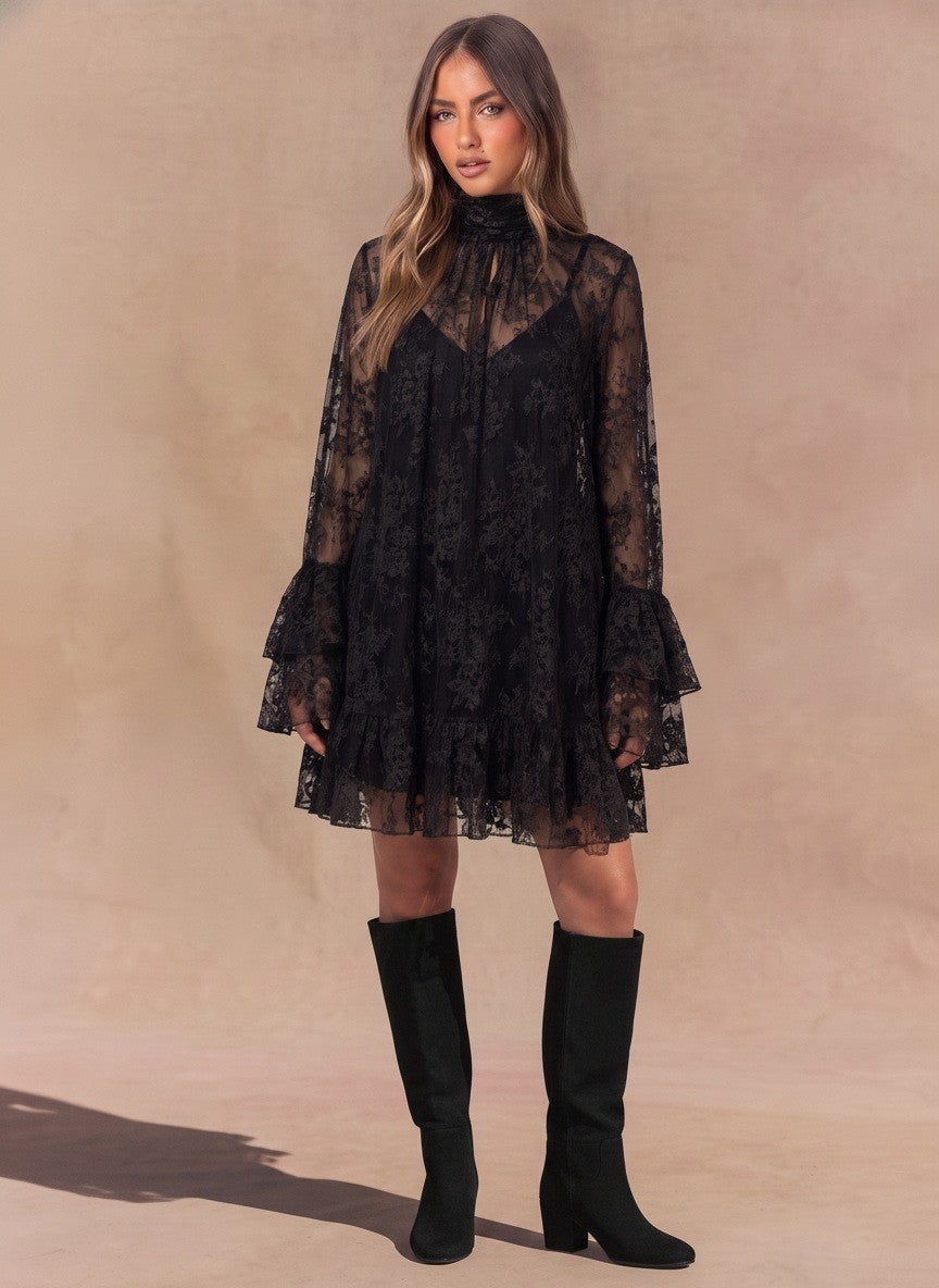 Black Swan Lace Mini