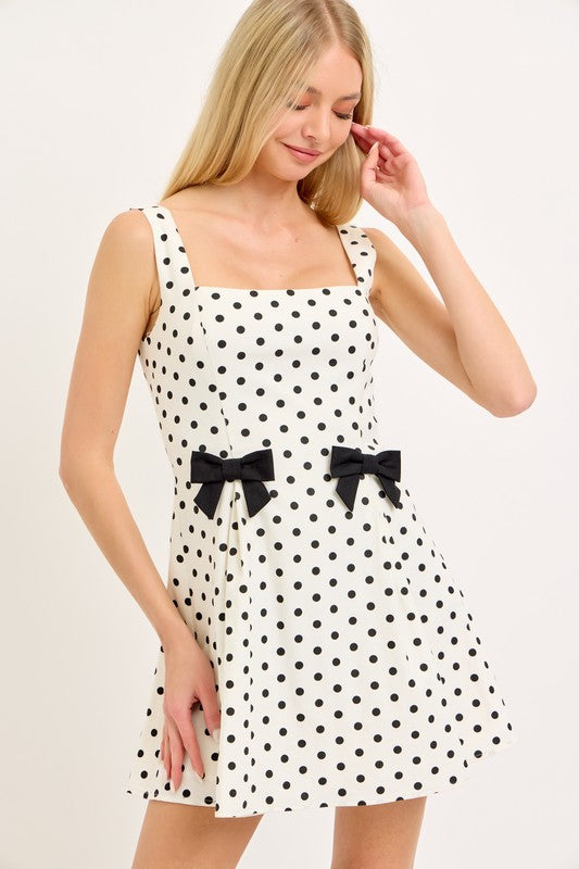 Chateau Bow Mini Dress