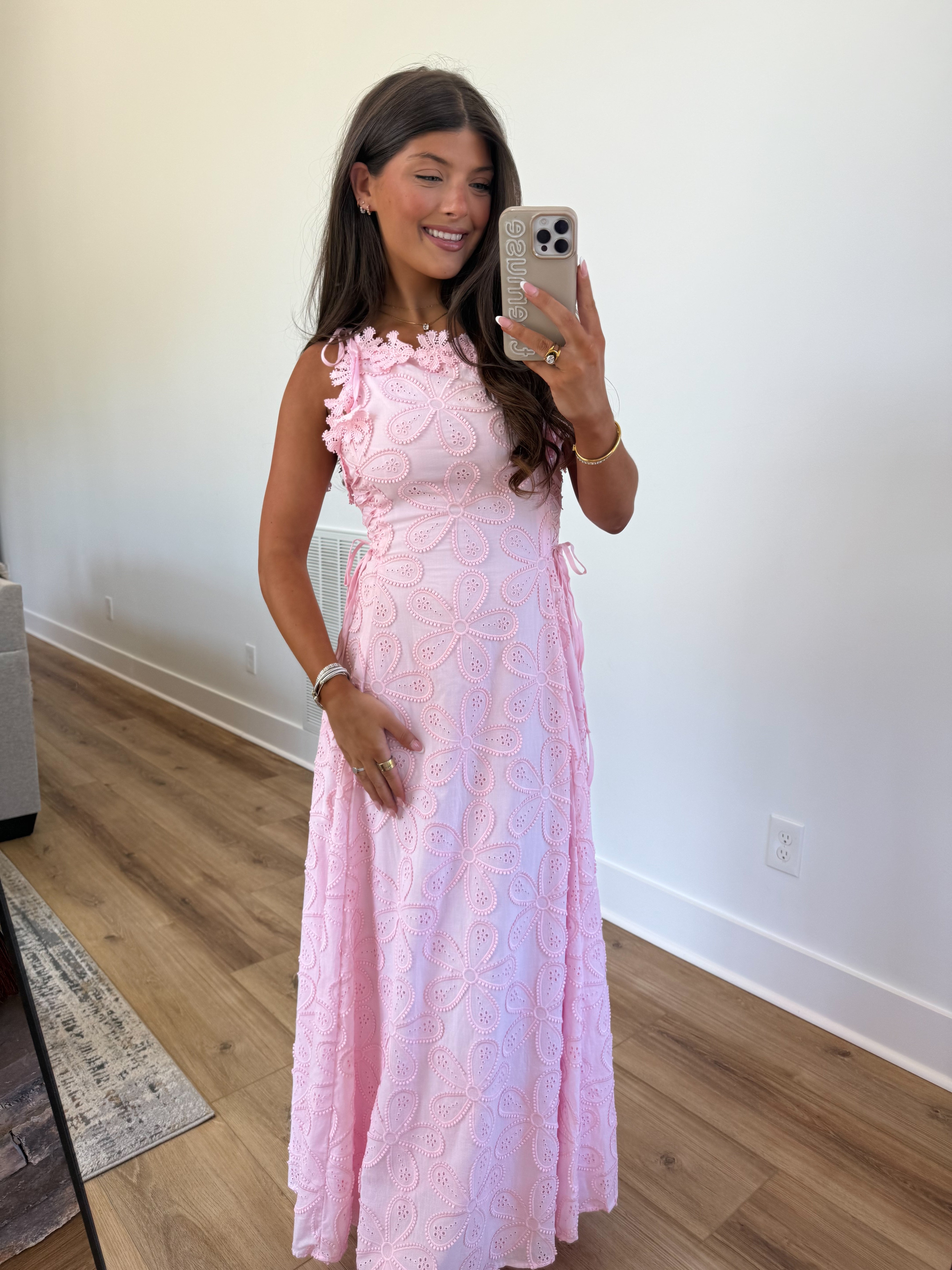 Blush Lace Midi