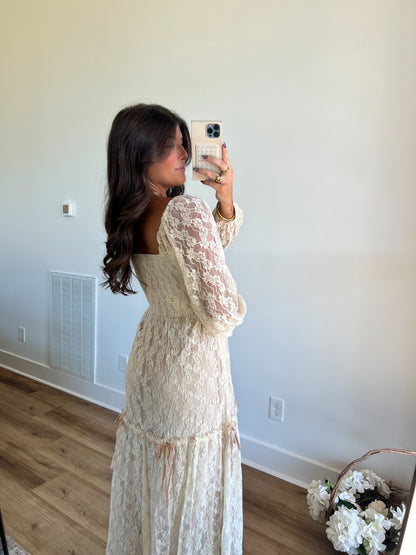 Lacey Corset Maxi Dress (Restock)