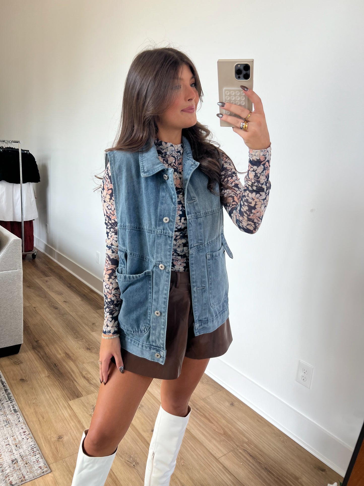 Essential Denim Vest