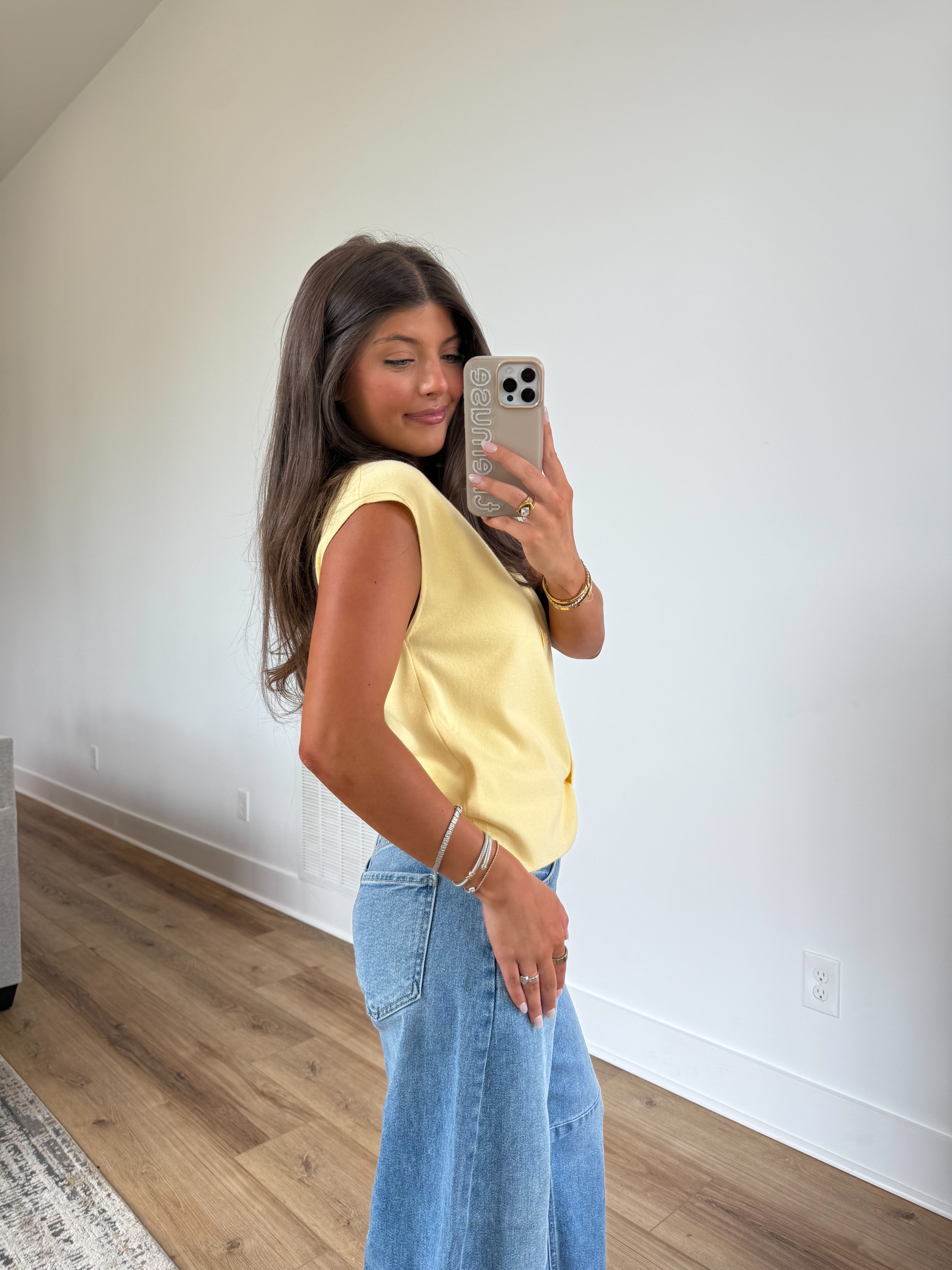 Jellybean Sweater Top (Lemon)
