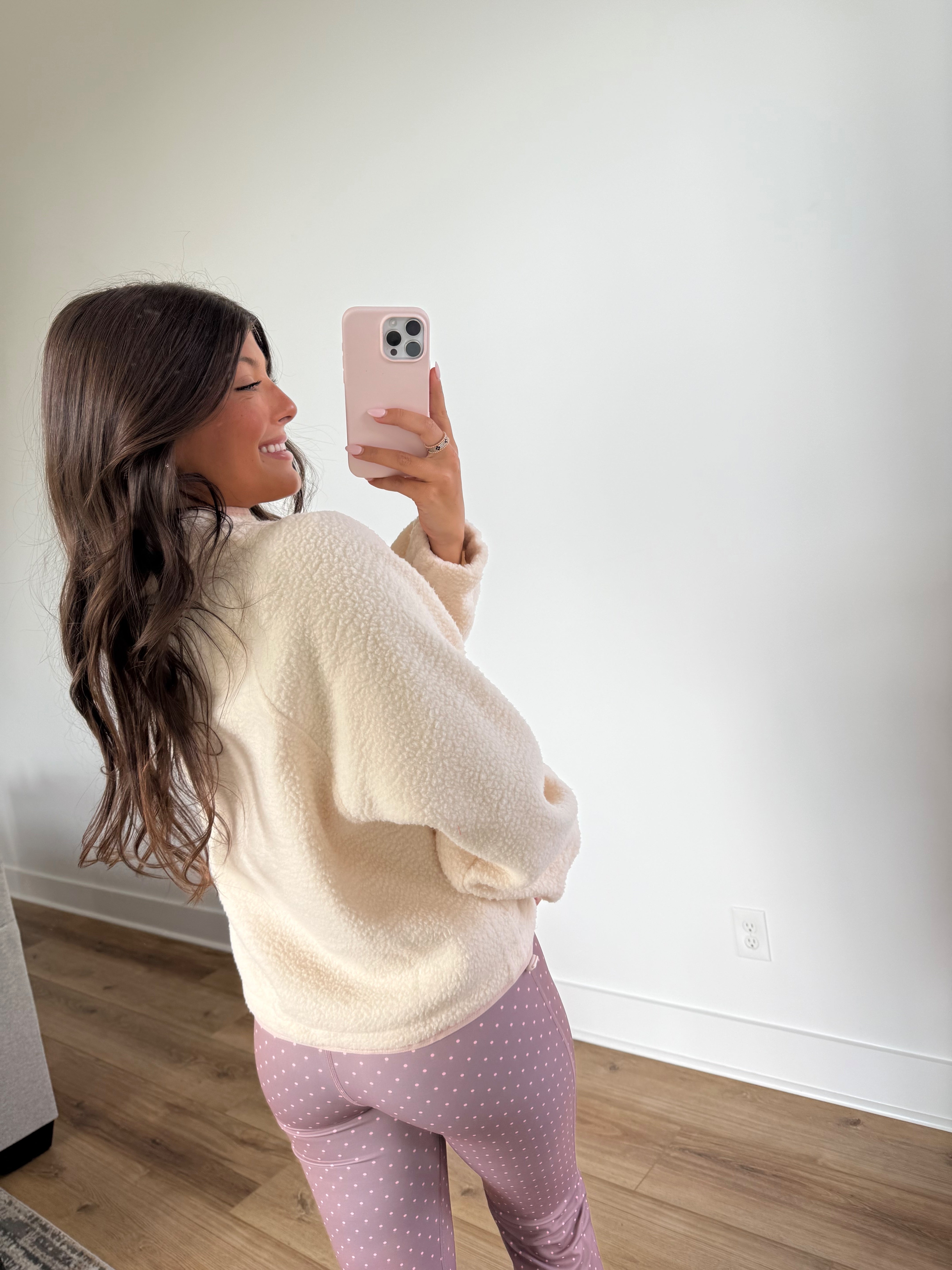 Cloud Nine Pullover (White/Pink)