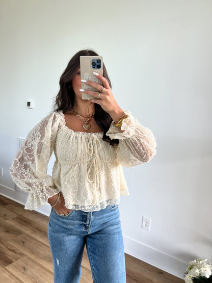 Fall Frill Lace Top