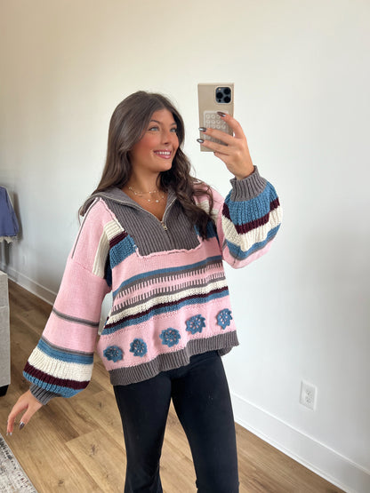 Dreamy Pullover (Pink Multi)