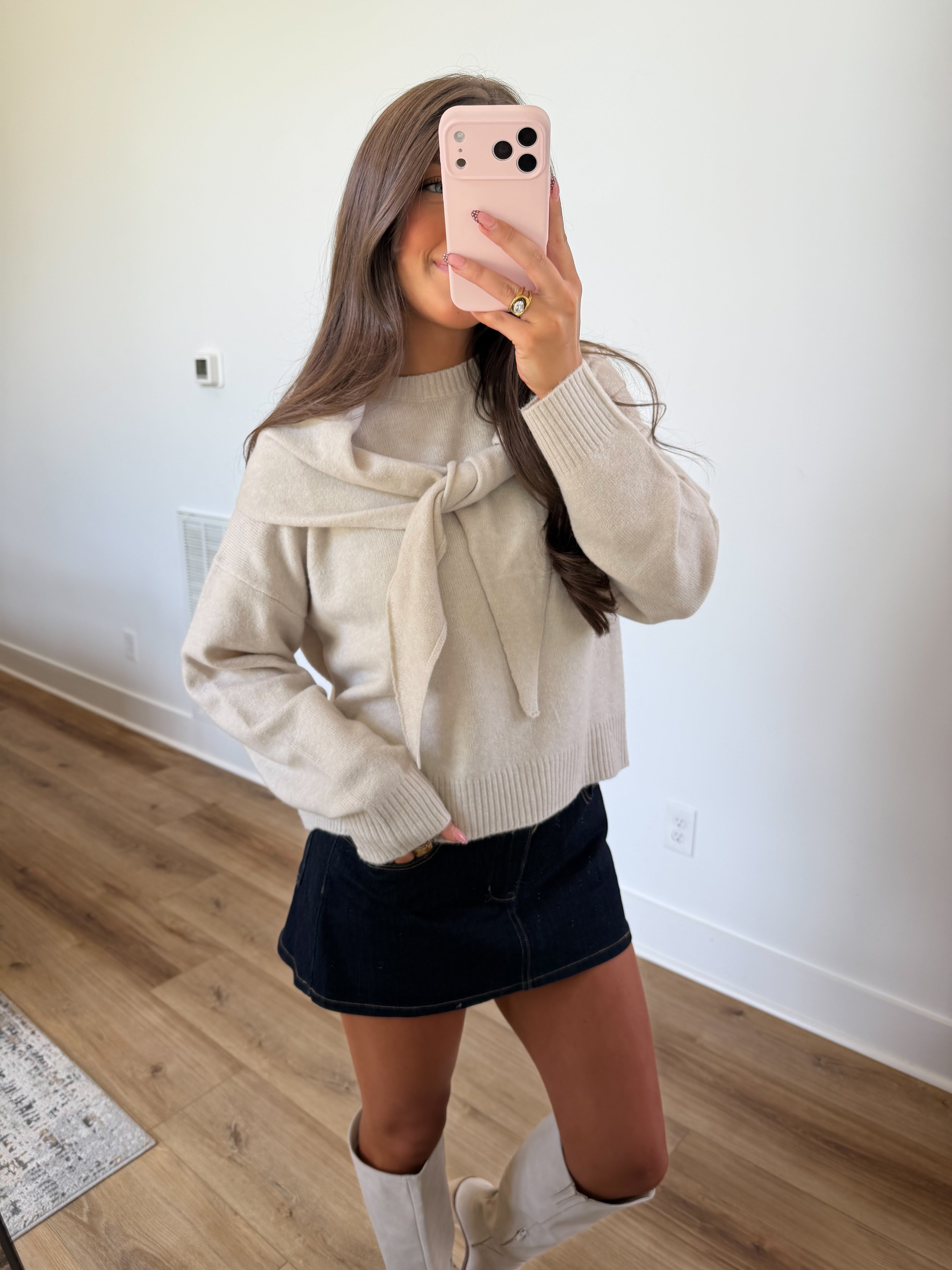 Wrapped Oatmeal Sweater