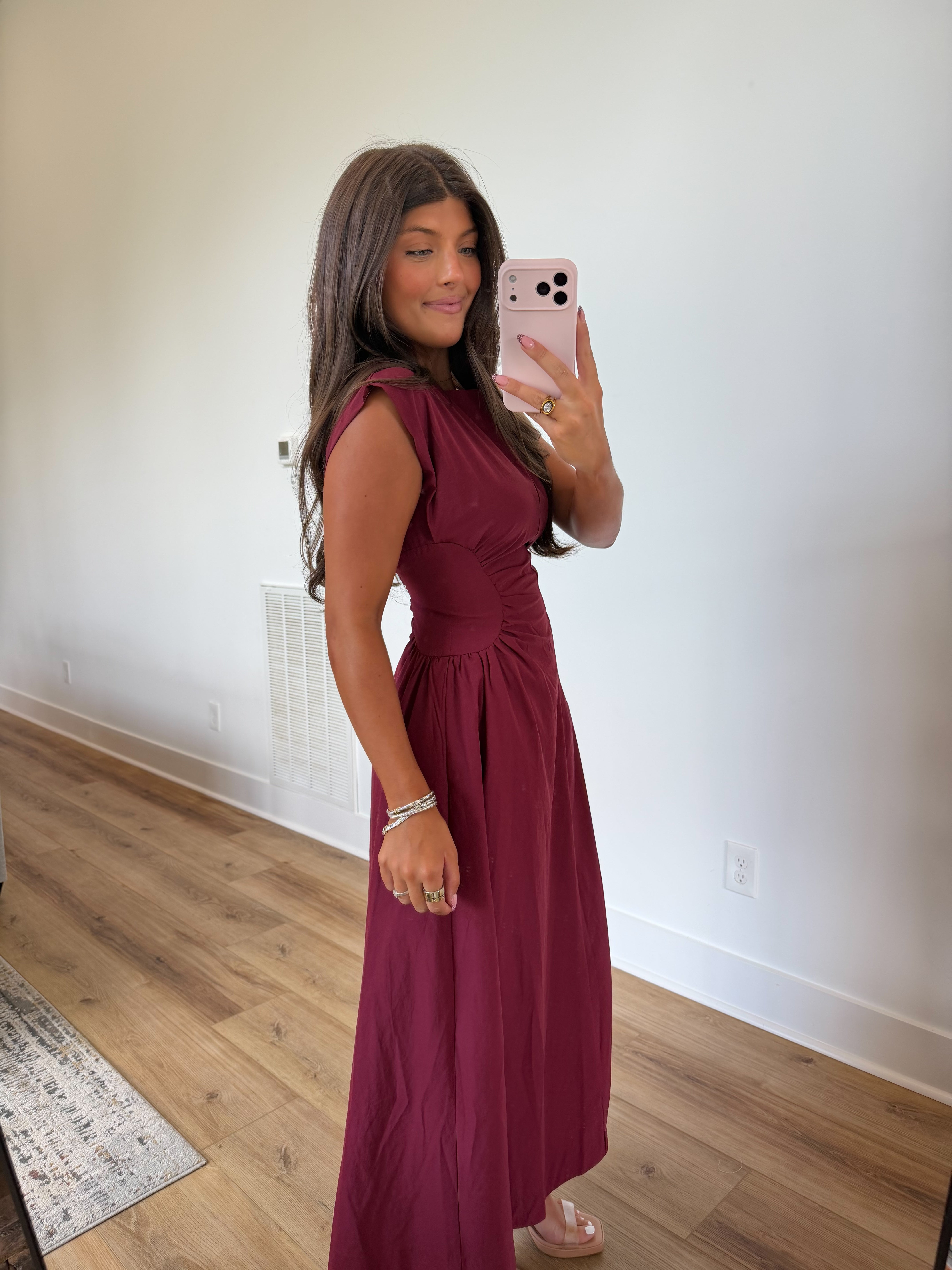 The Timeless Midi (Burgundy)