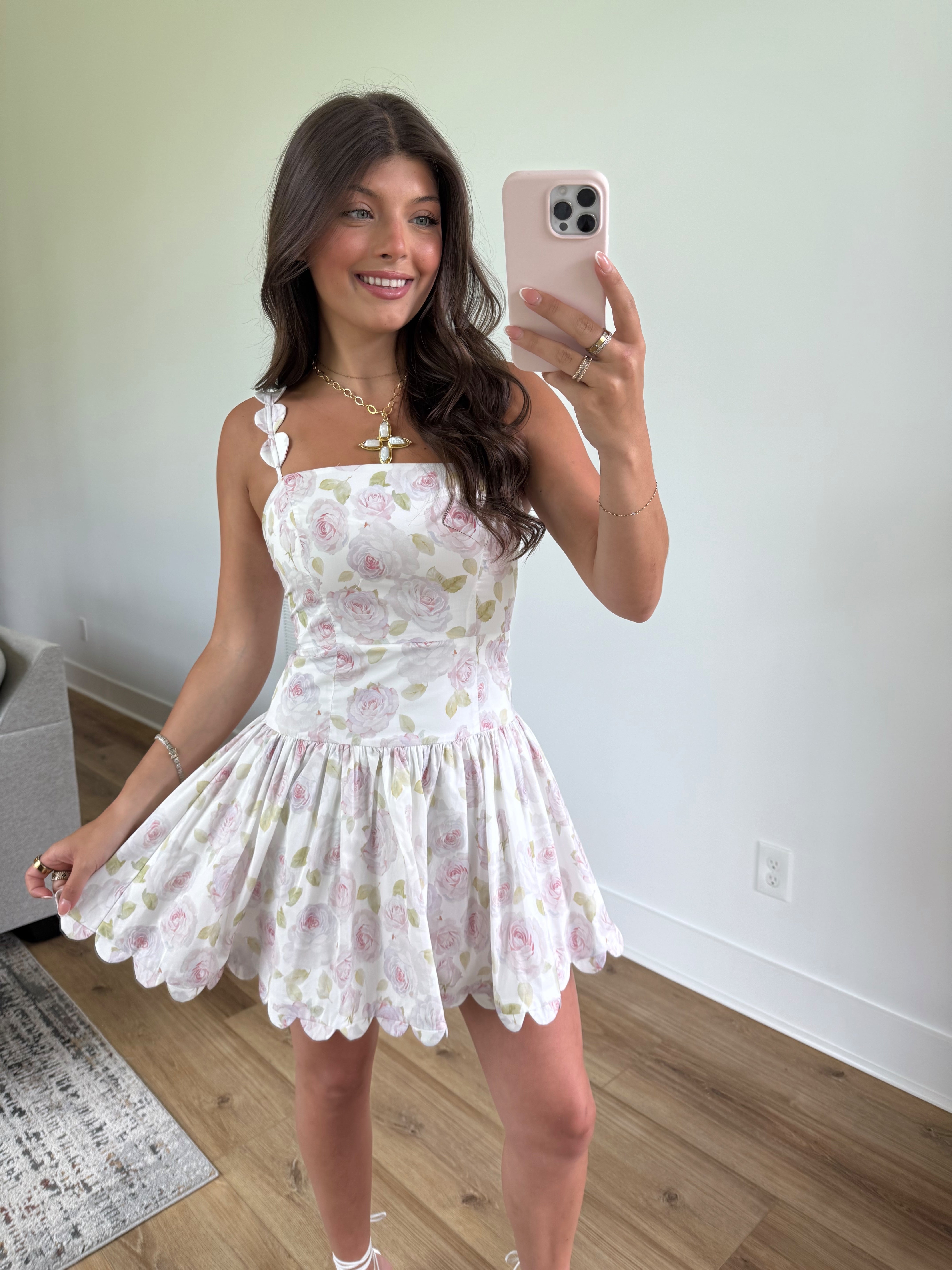 Wren Scallop Mini Dress