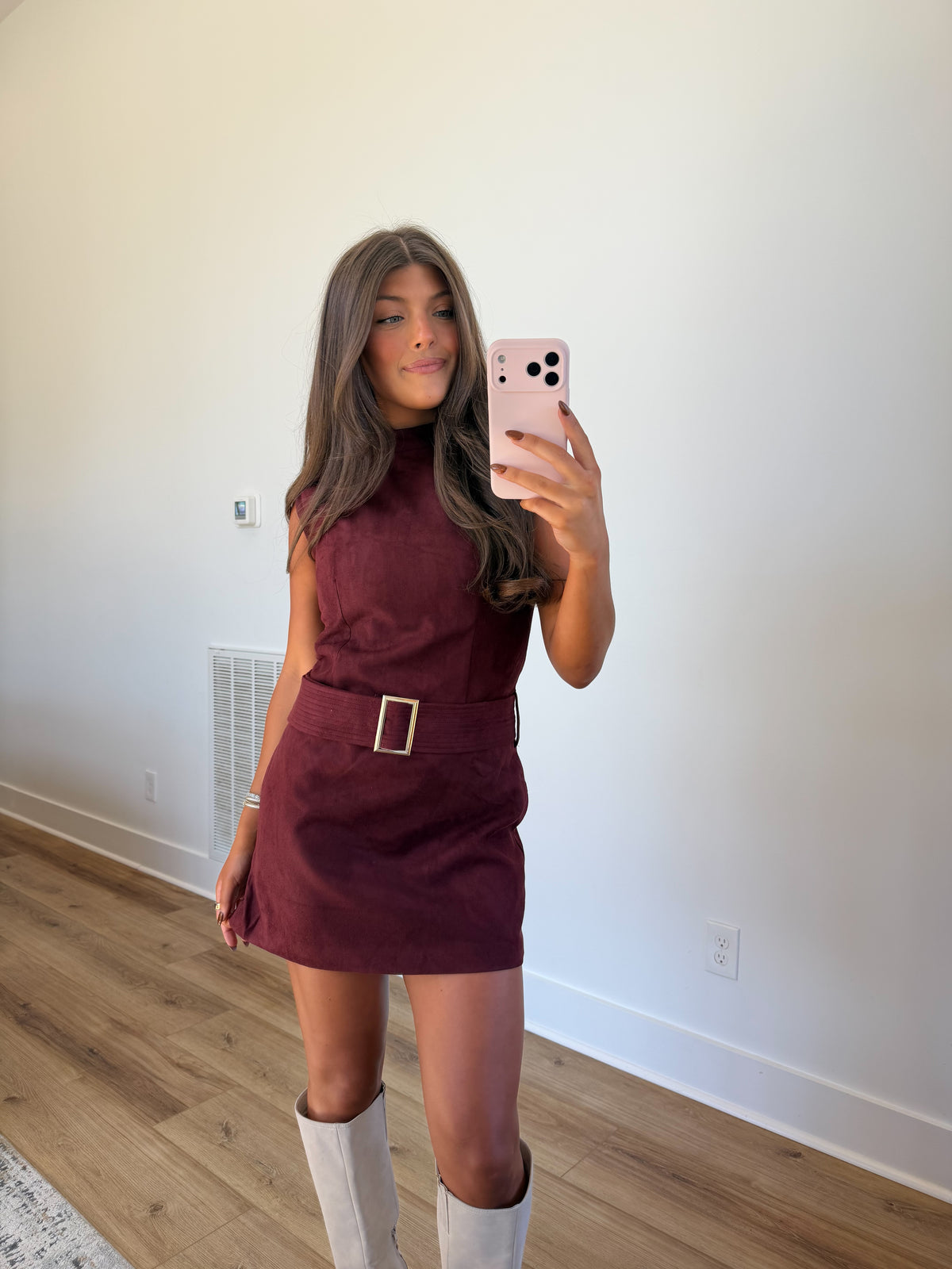 Mod Muse Suede Mini (Burgundy)