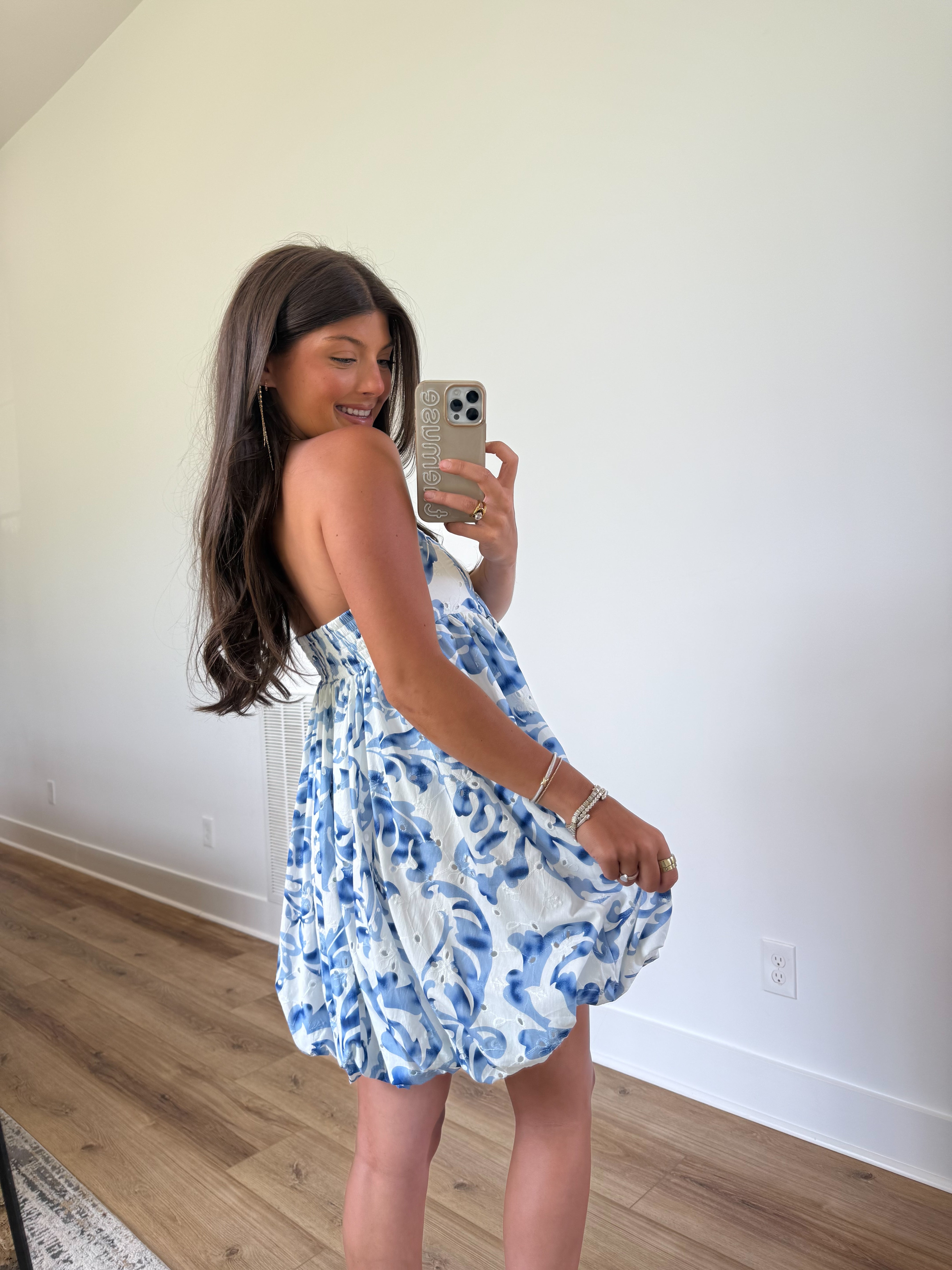 Ocean Mini Bubble Dress