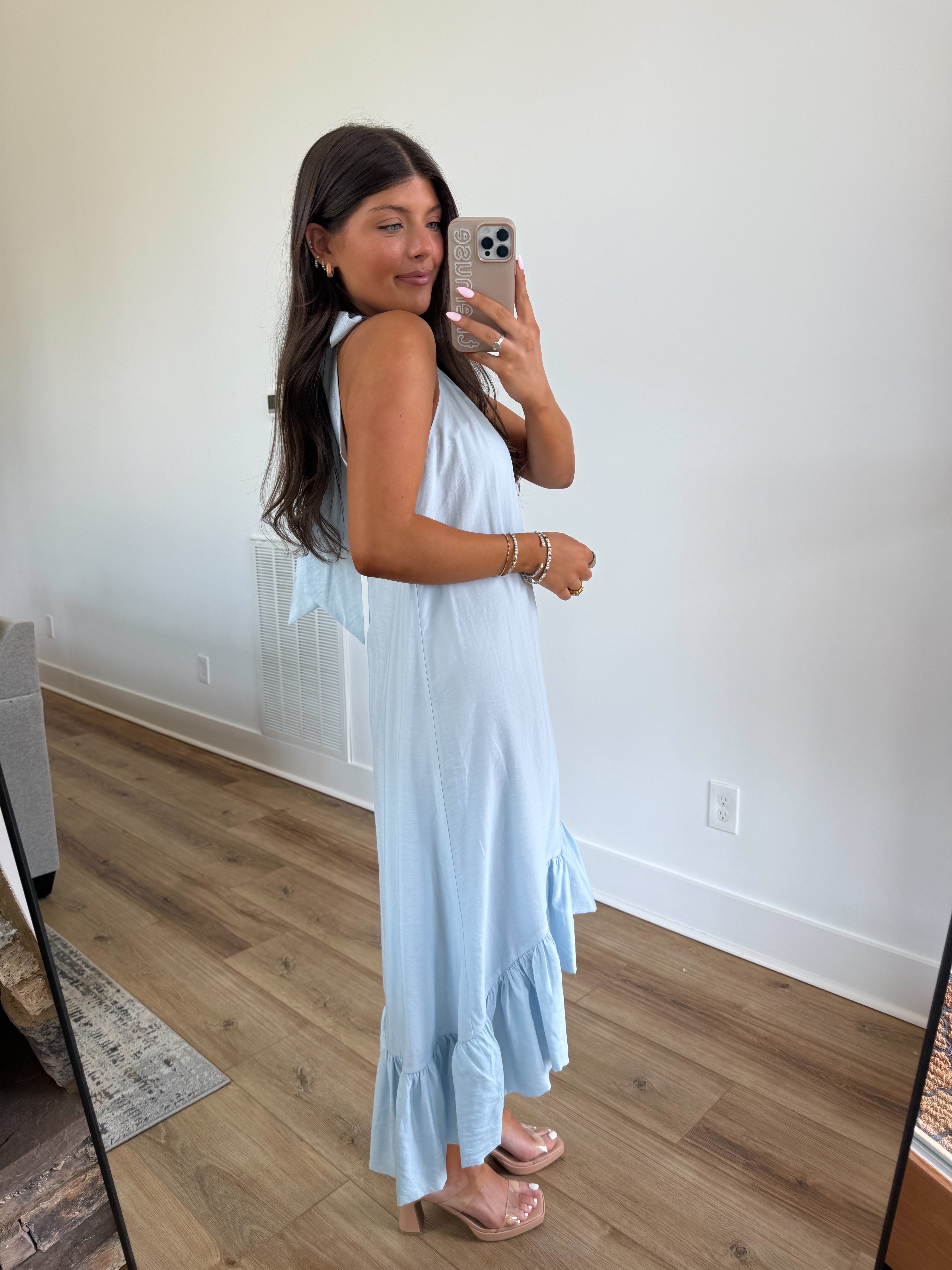 Baby Blue High Low Dress