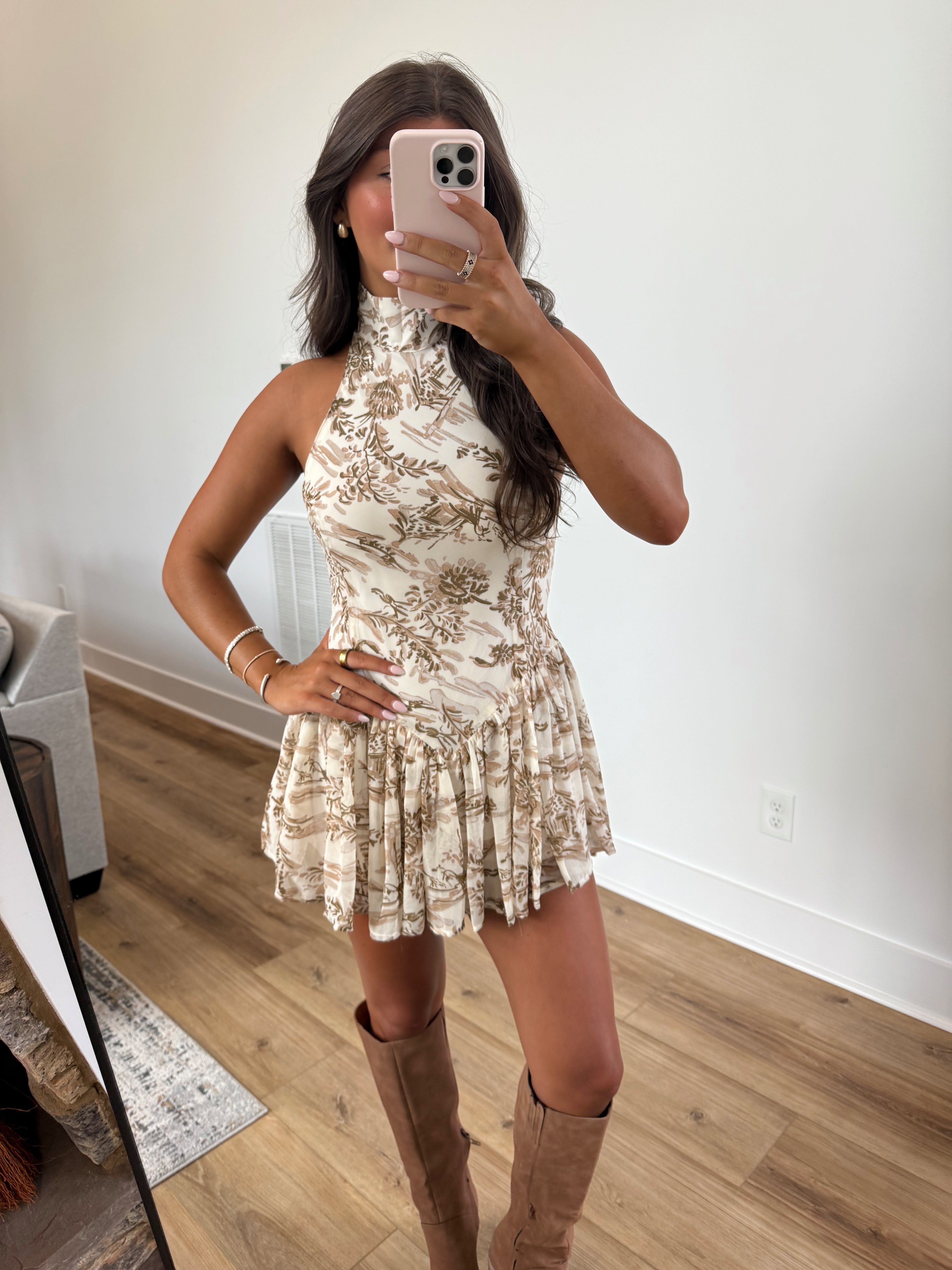 Briley Mockneck Fall Romper