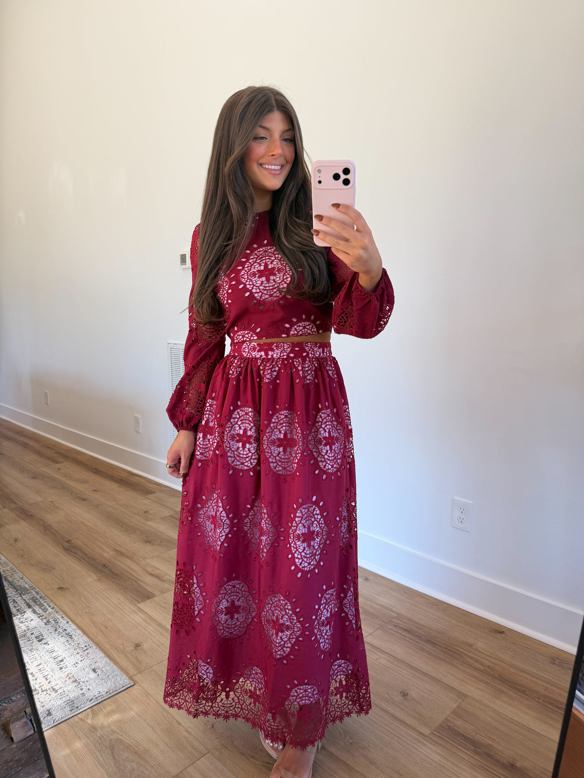 Juliette Lace Set (Burgundy)