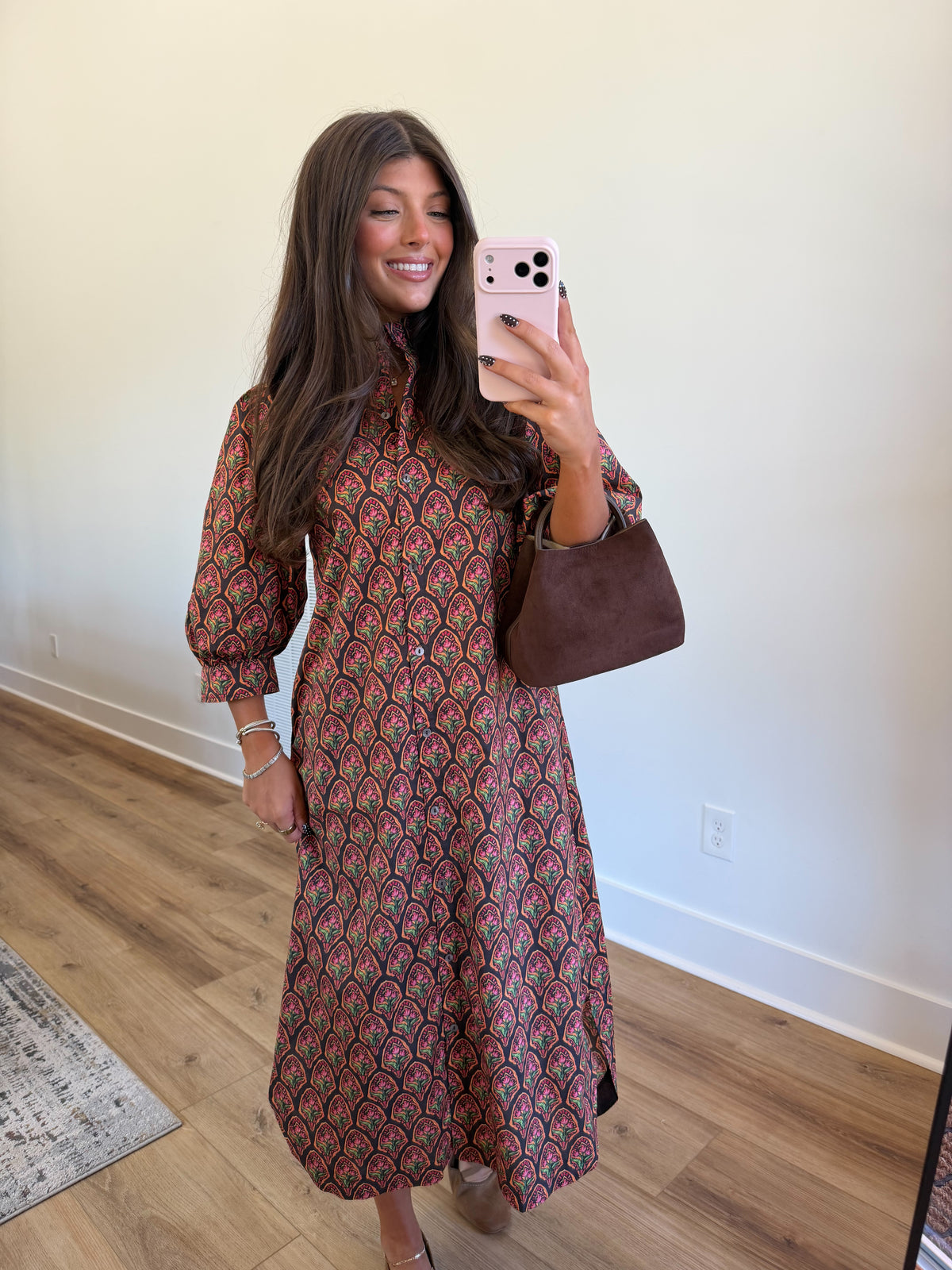 Margot Printed Midi Dress