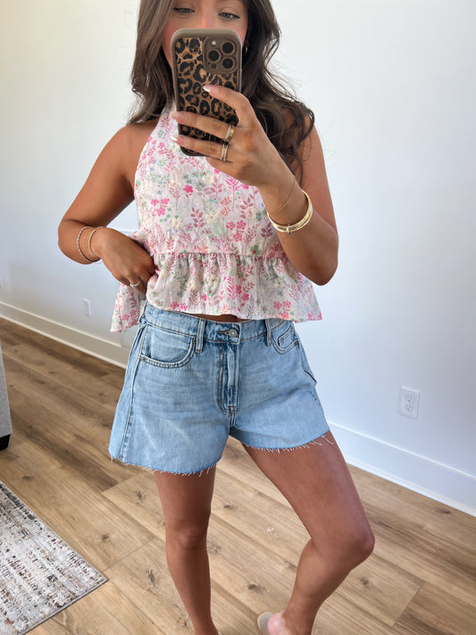 A-Line Denim Shorts