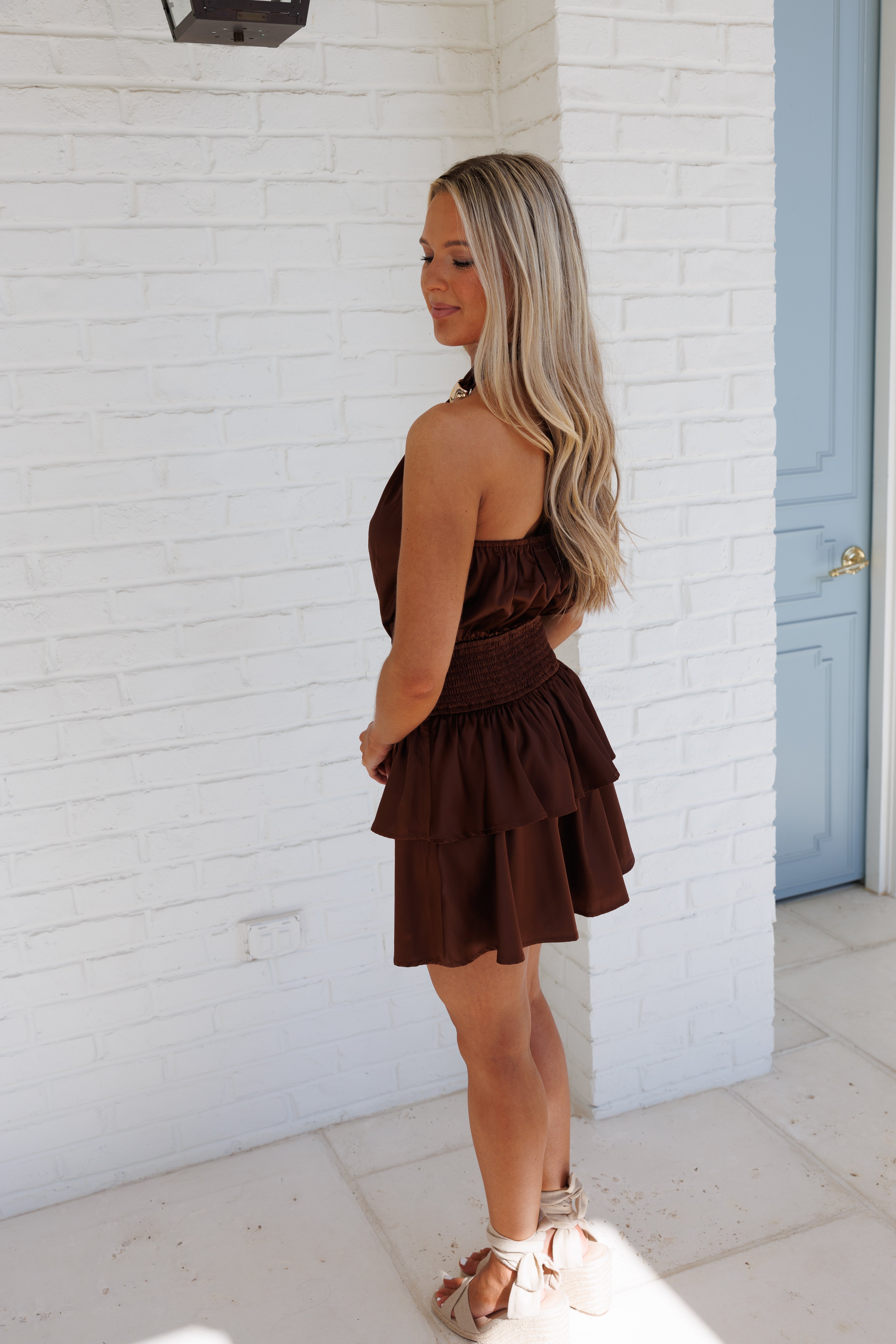 The Cocoa Halter Dress